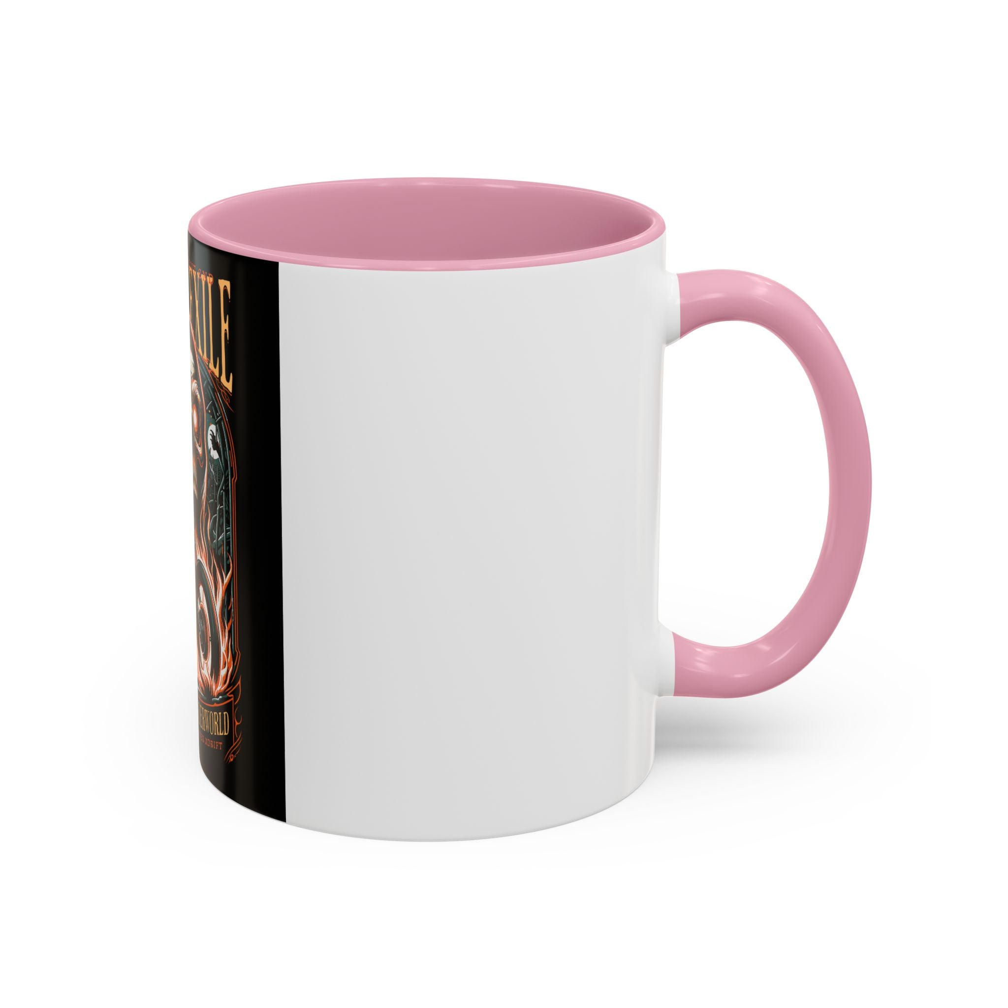 Eternal Exile Skull Biker Mug — Gothic Motorcycle Coffee Cup (11oz/15oz)