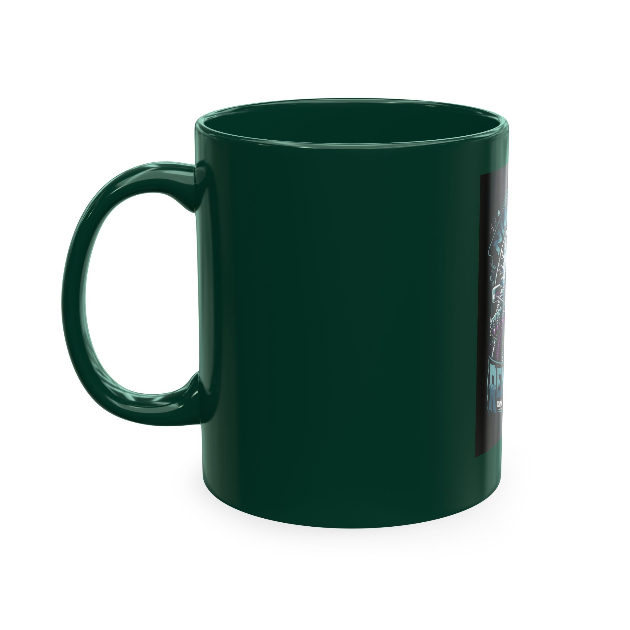 Nightmare Renegade Ceramic Mug — Grim Reaper Biker "King of the Shadows" Coffee Cup