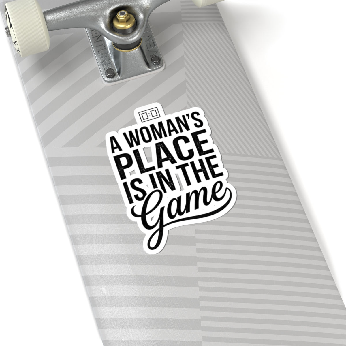 A Woman's Place Is In The Game Stickers | Women's Sports Fandom, Support