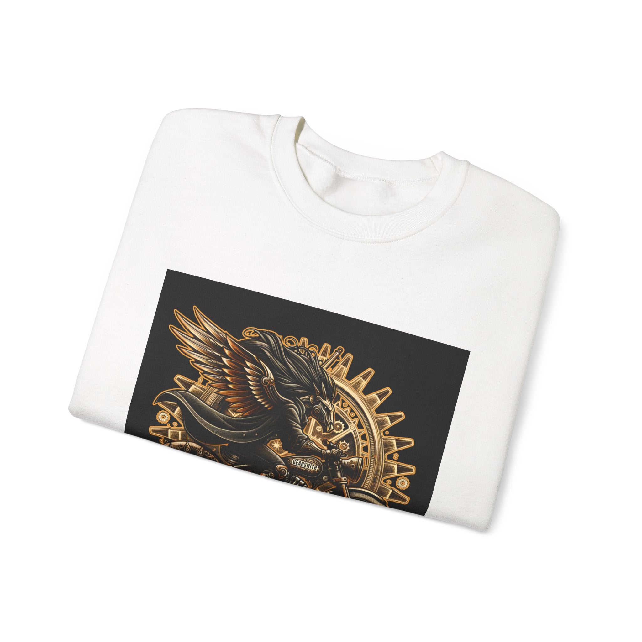 Motorcycle Eagle Crewneck Sweatshirt – "Liberty Rider" Vintage Biker Graphic