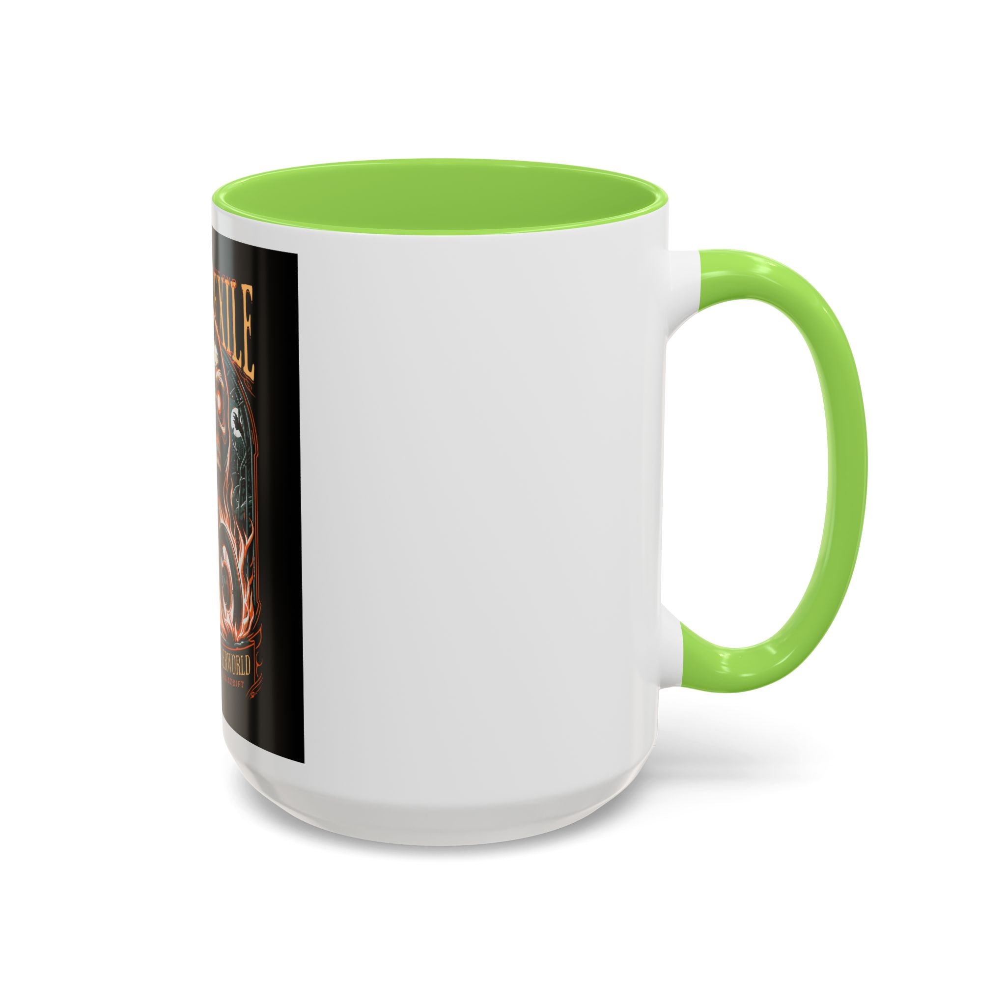 Eternal Exile Skull Biker Mug — Gothic Motorcycle Coffee Cup (11oz/15oz)