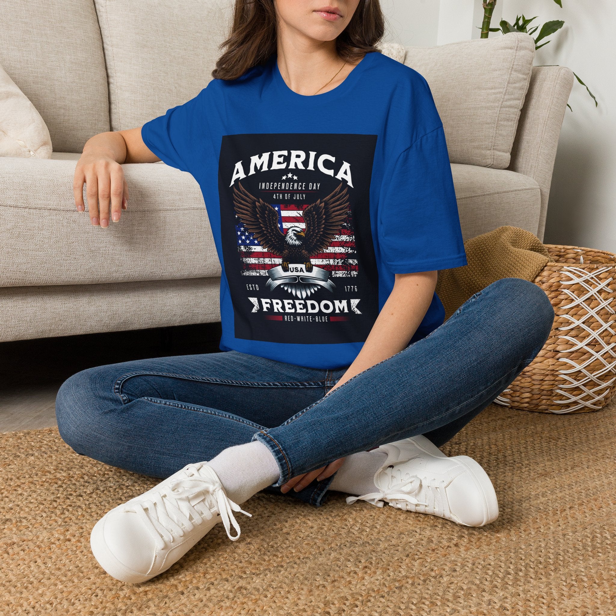 America Eagle T-Shirt — Independence Day Freedom Graphic Tee