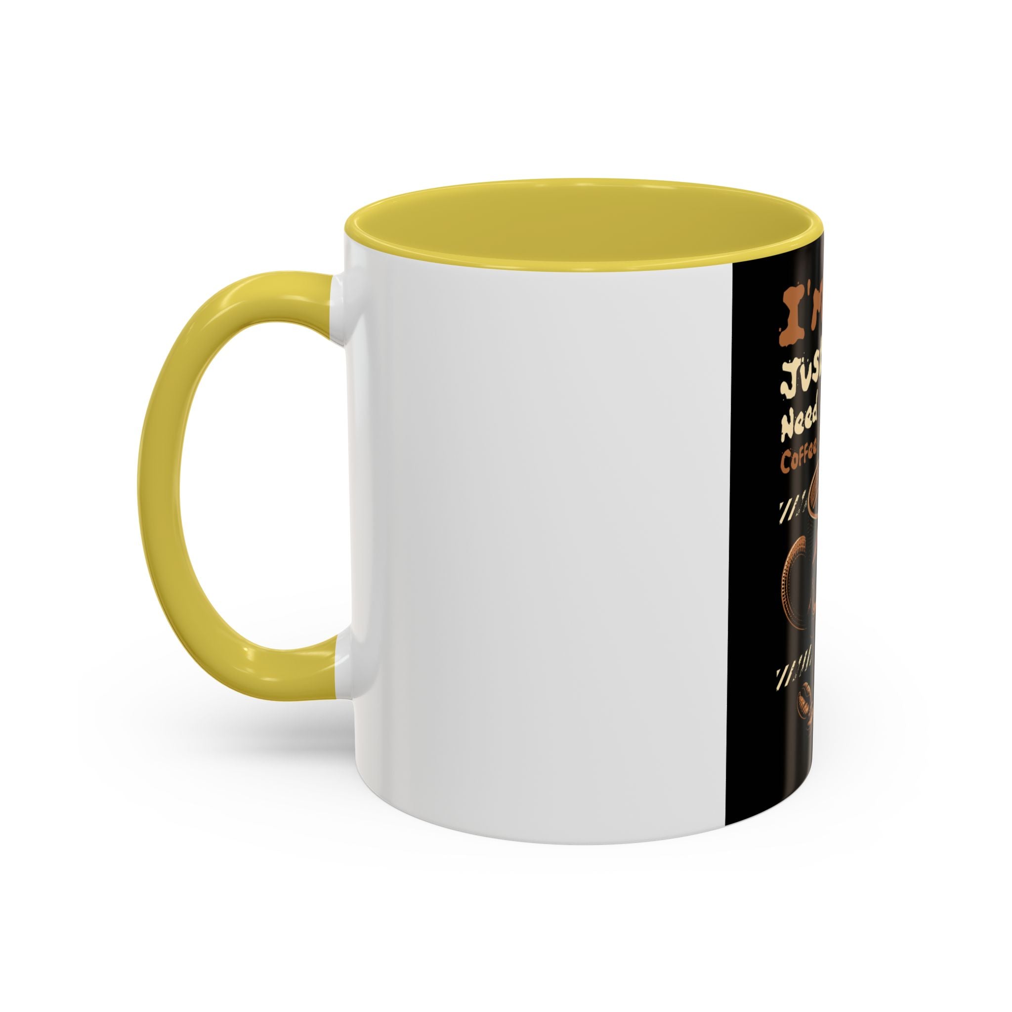 Skull Coffee Mug – "I'm Fine Just Need Coffee" Gothic Ceramic Mug