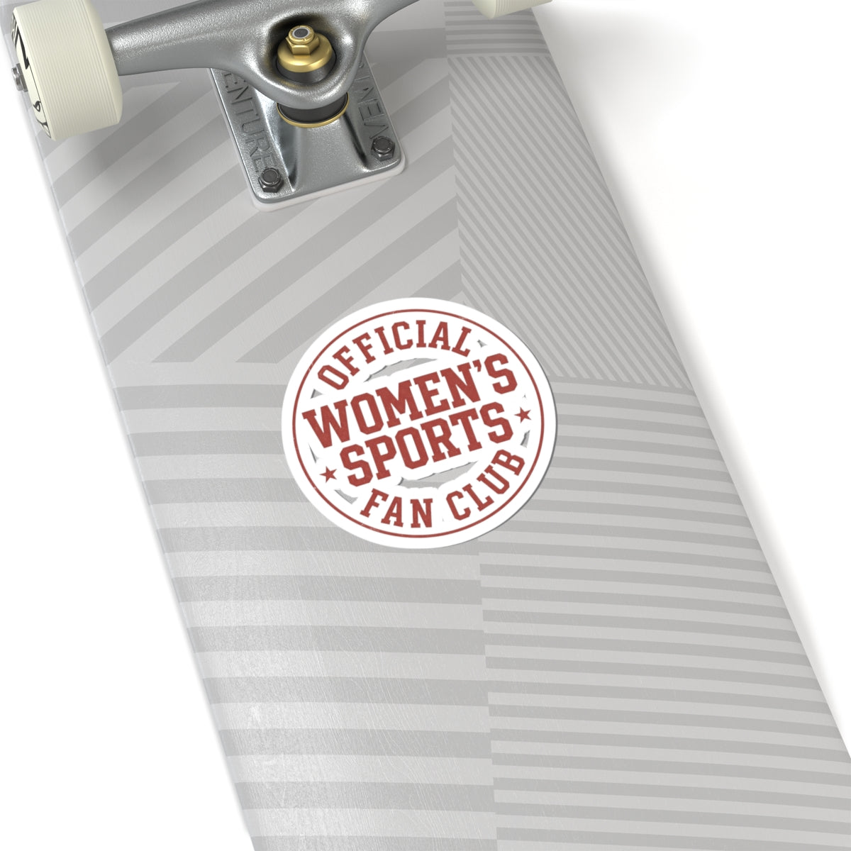 Women's Sports Fan Club Sticker | Kiss-Cut, Circle Support Women's Leagues
