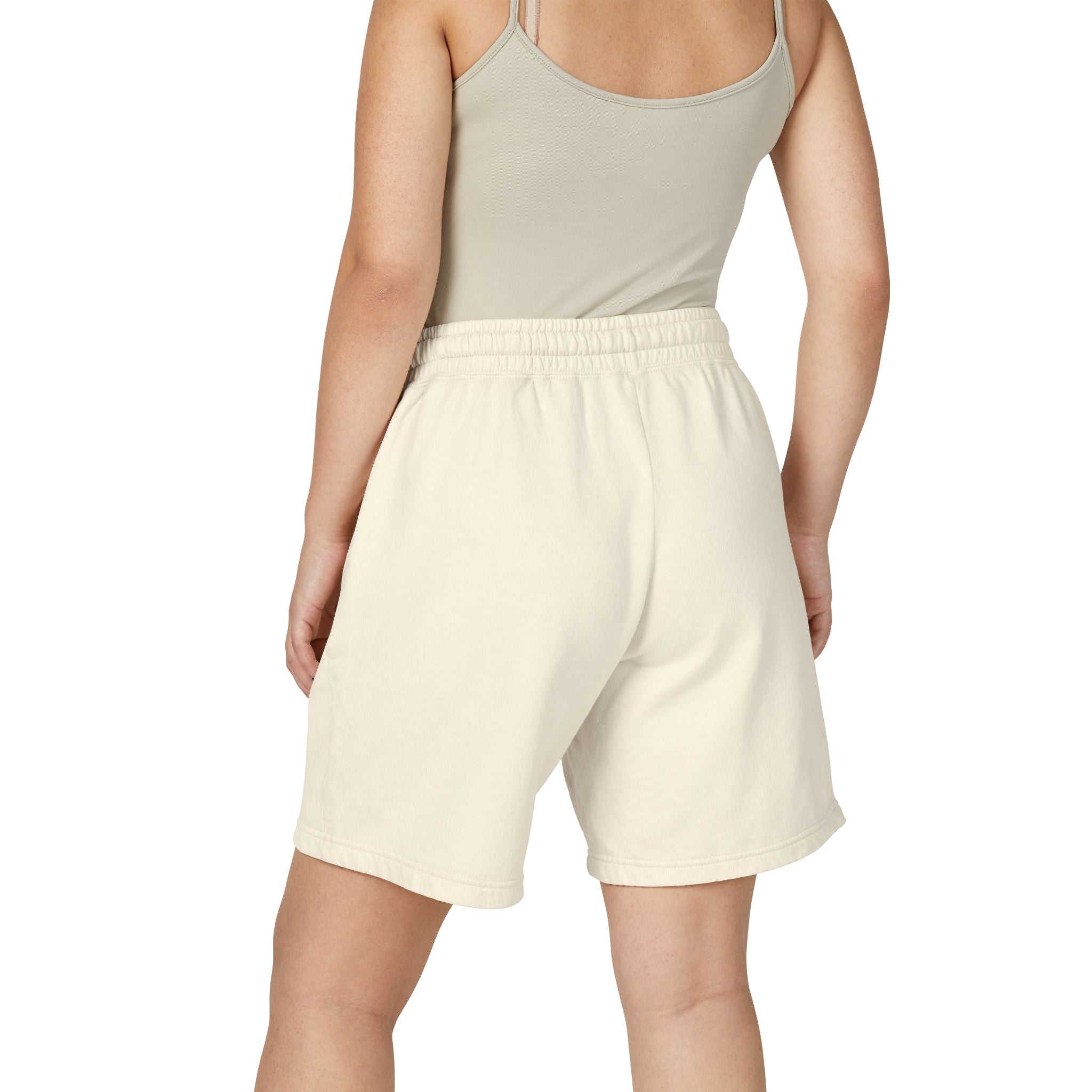 Skull & Wings Fleece Sweat Shorts — Lightweight Garment-Dyed Lounge Shorts
