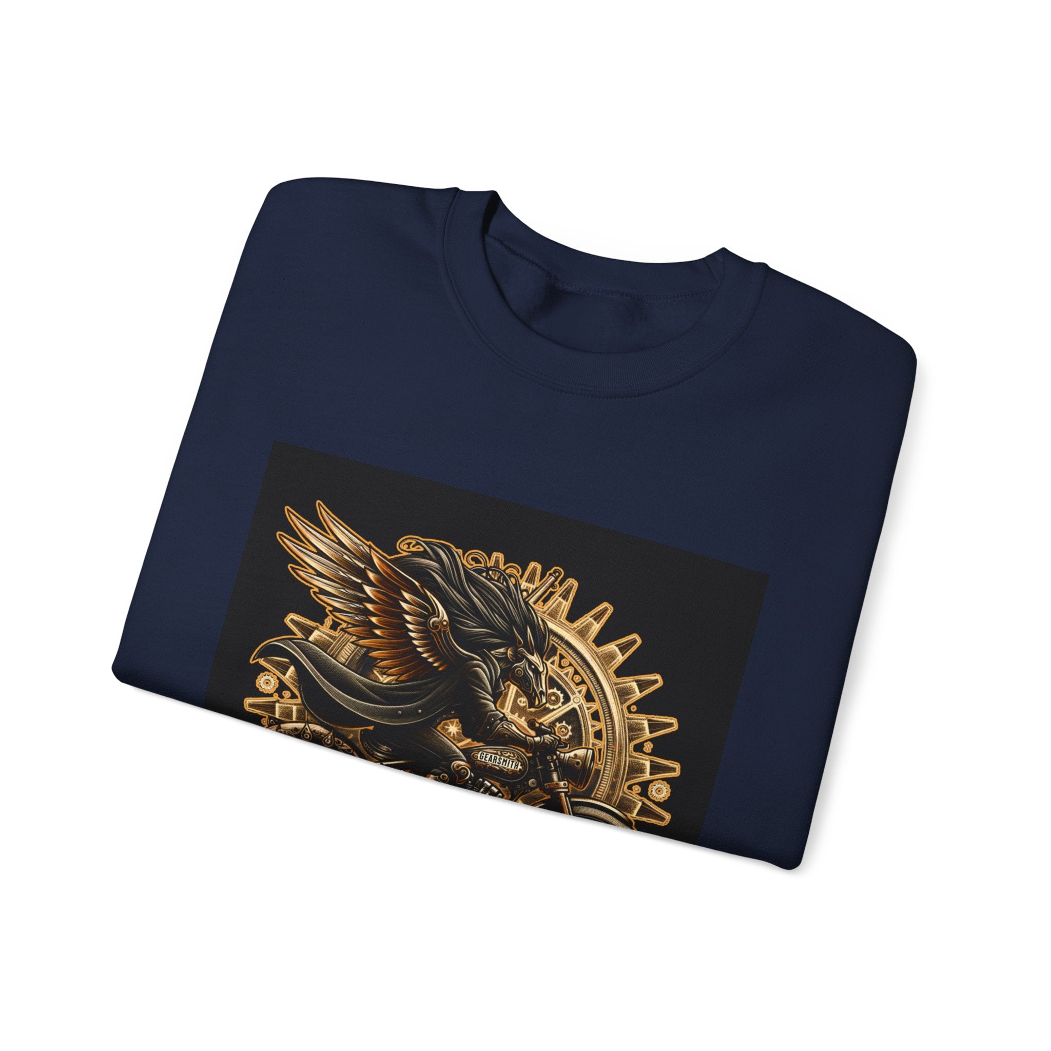 Motorcycle Eagle Crewneck Sweatshirt – "Liberty Rider" Vintage Biker Graphic