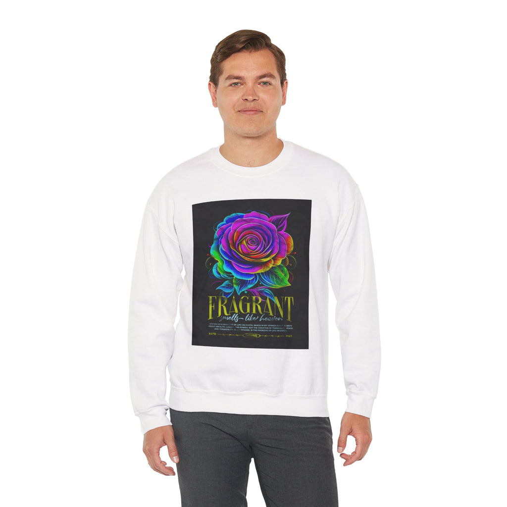 Fluorescent Rose “Fragrant” Crewneck Sweatshirt
