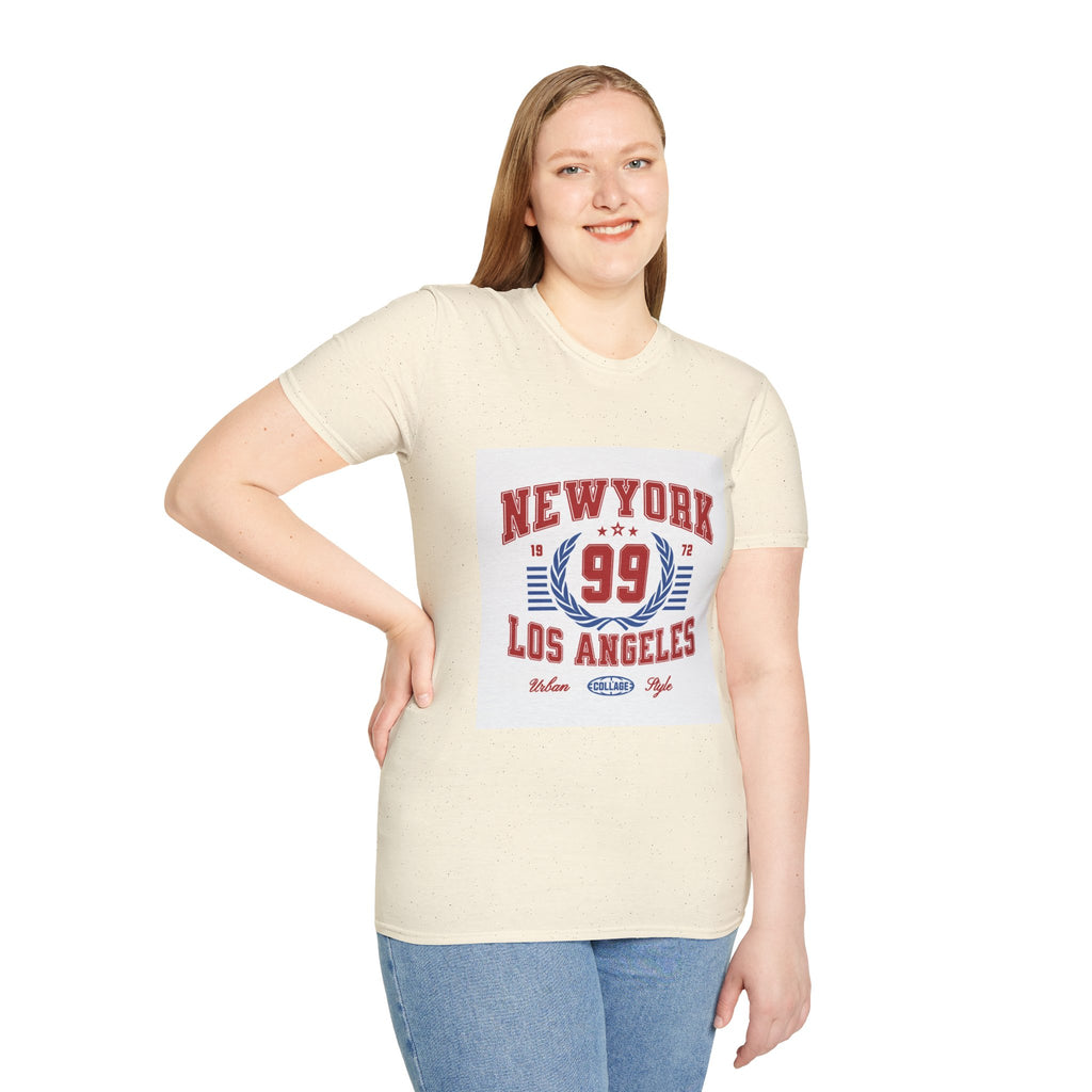 New York 99 Vintage Sports Tee — Collegiate Graphic T-Shirt