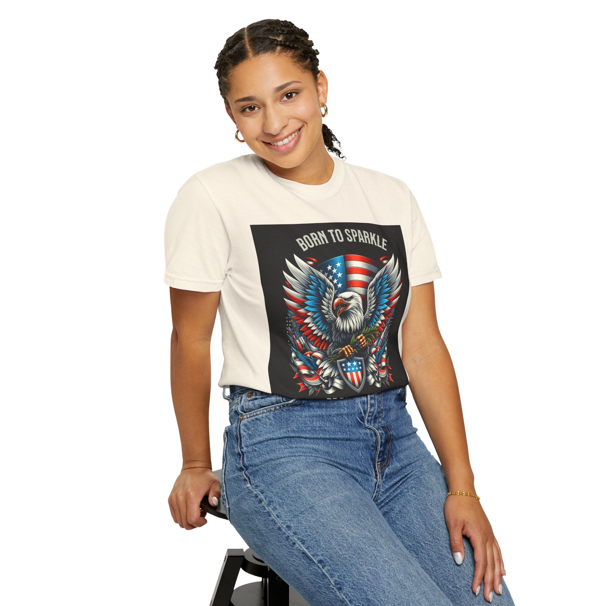 Born to Sparkle Proud to Be American T-Shirt