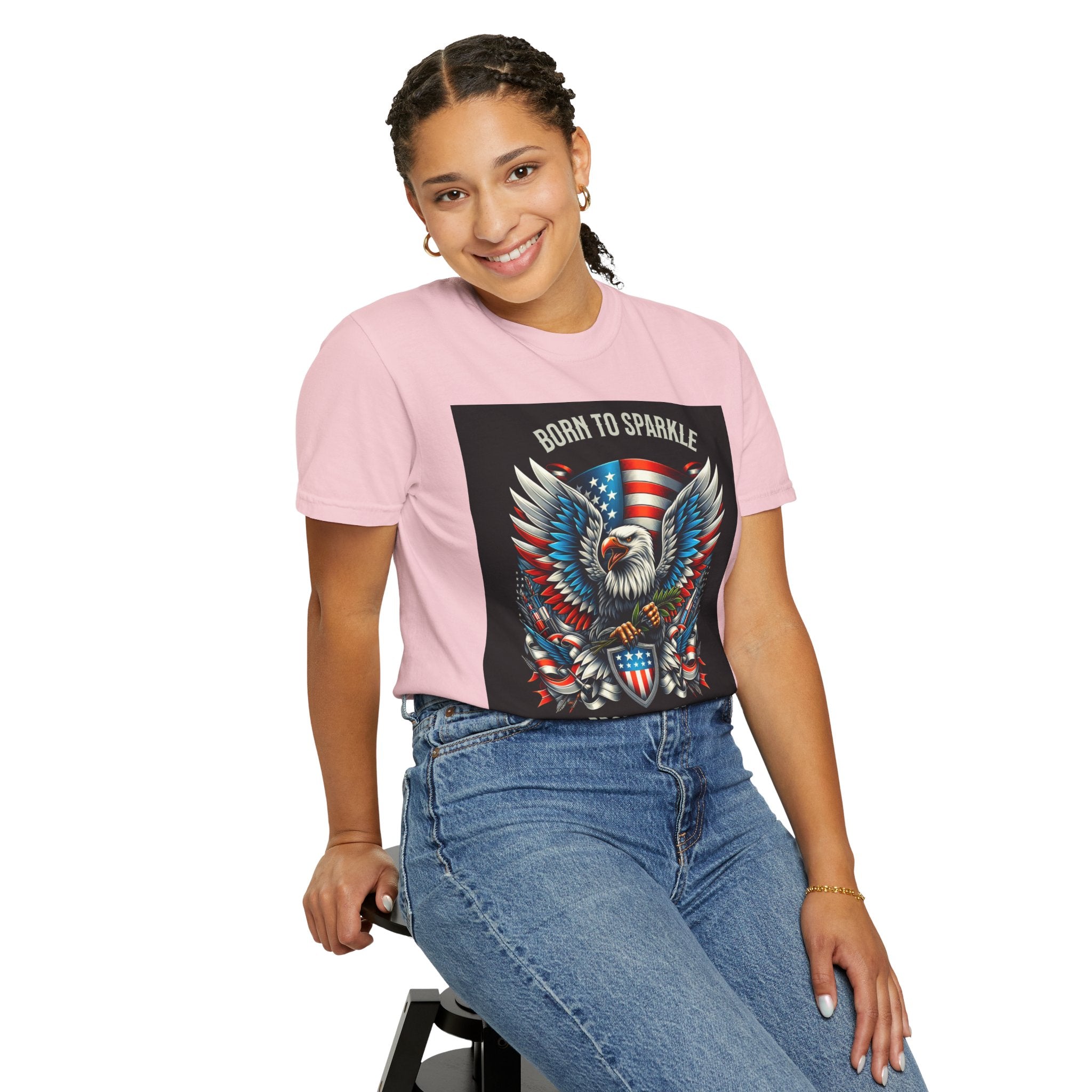 Born to Sparkle Proud to Be American T-Shirt