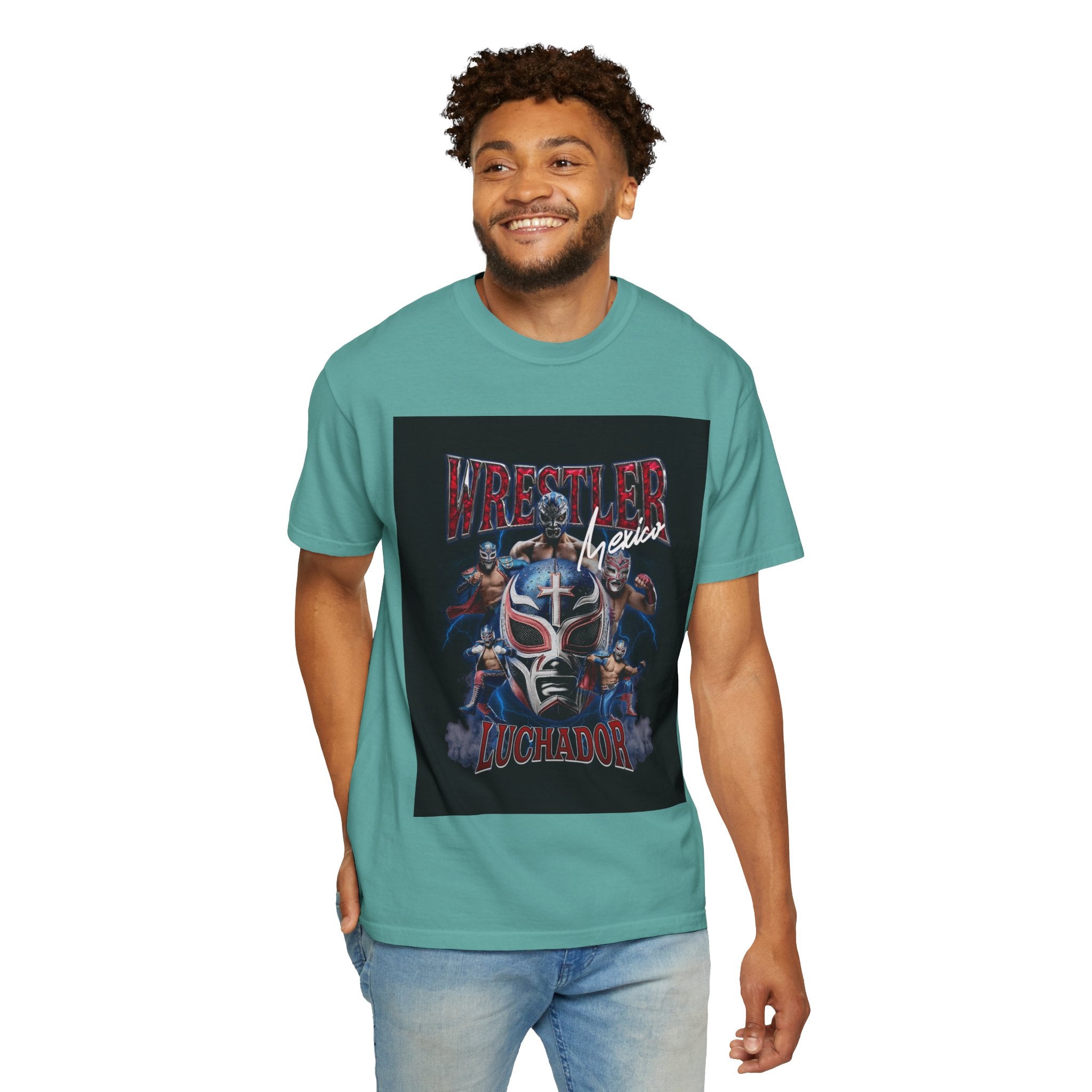 Wrestler Luchador Graphic T-Shirt — Mexican Masked Wrestling Tee