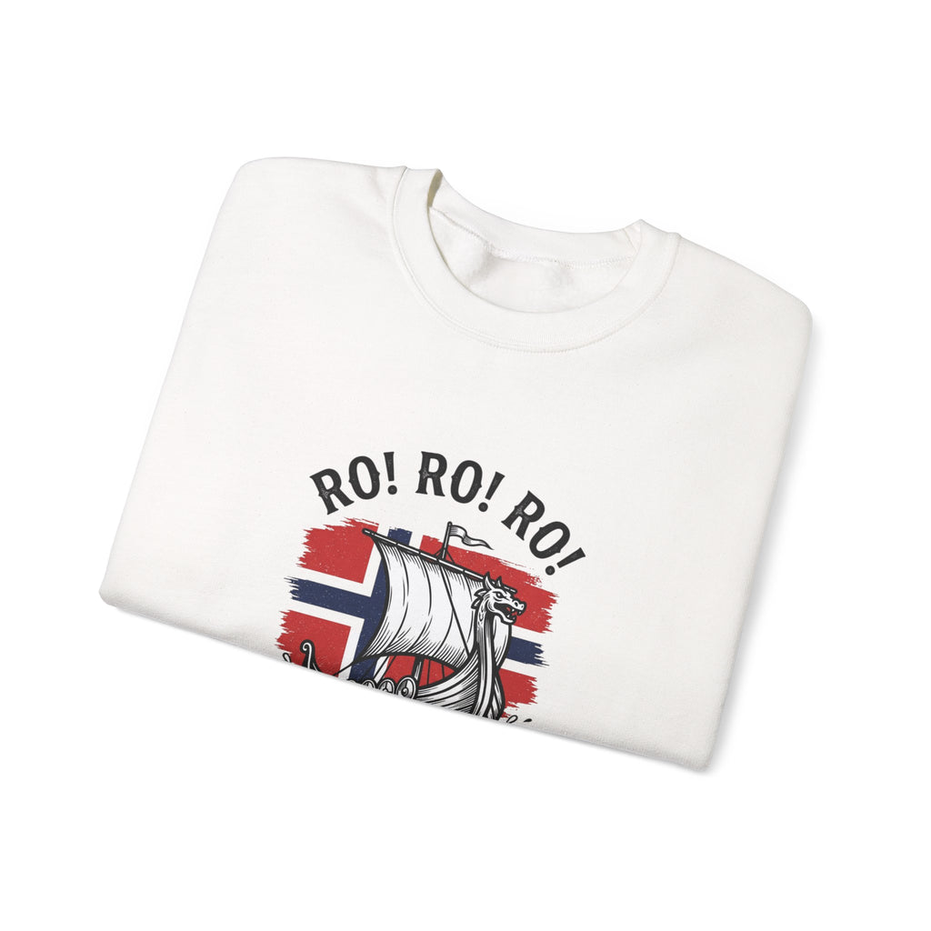 Ro! Ro! Ro! Norway Viking Ship Sweatshirt | Norwegian Flag, Football Chant