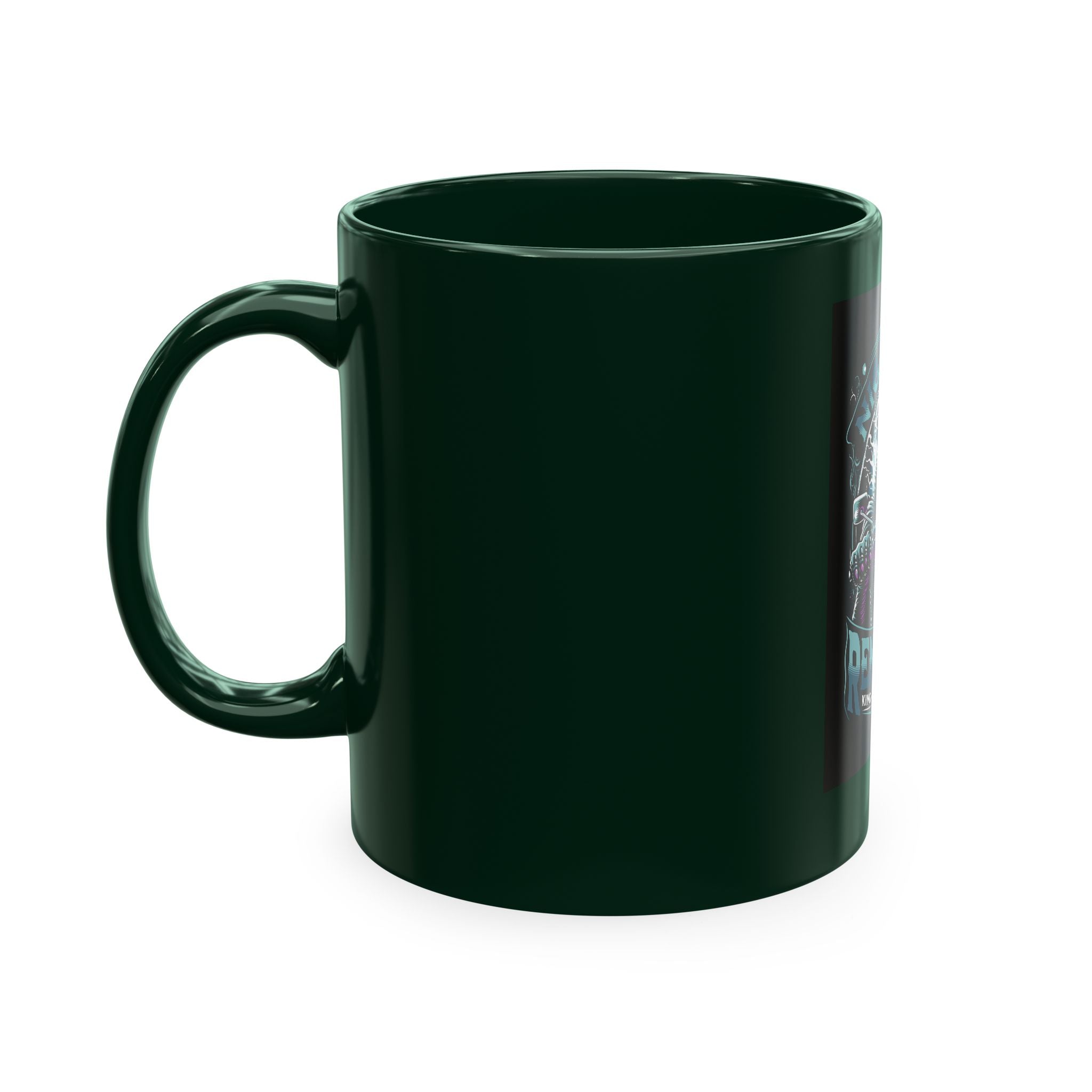 Nightmare Renegade Ceramic Mug — Grim Reaper Biker "King of the Shadows" Coffee Cup