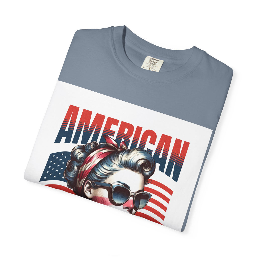 American Mama T‑Shirt — Vintage Patriotic Mom Tee