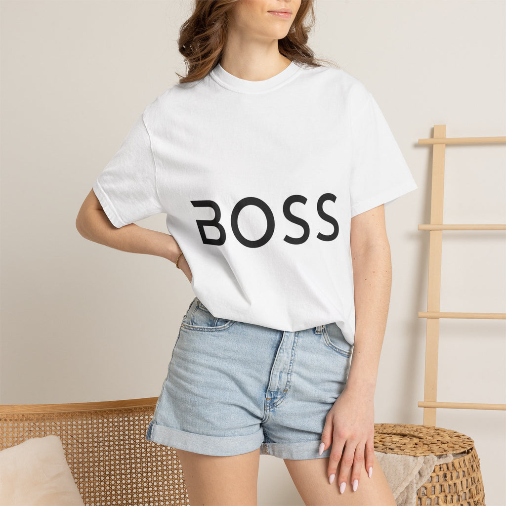 BOSS Graphic T-Shirt — Bold Minimalist Logo Tee for Confident Style