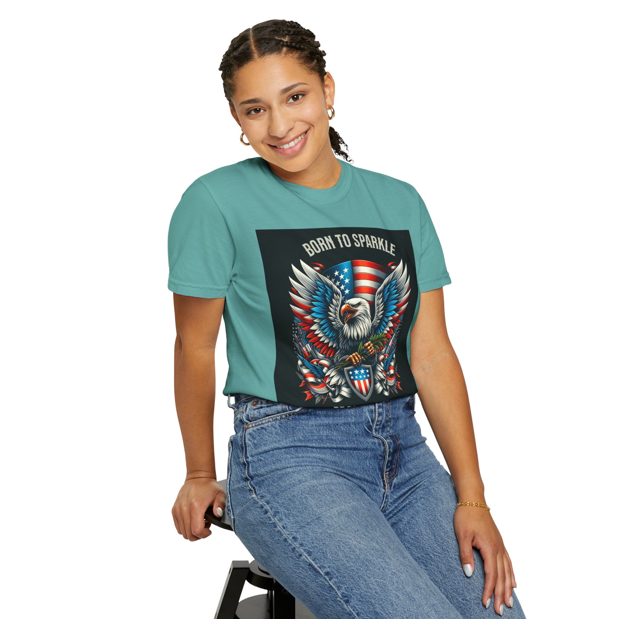 Born to Sparkle Proud to Be American T-Shirt