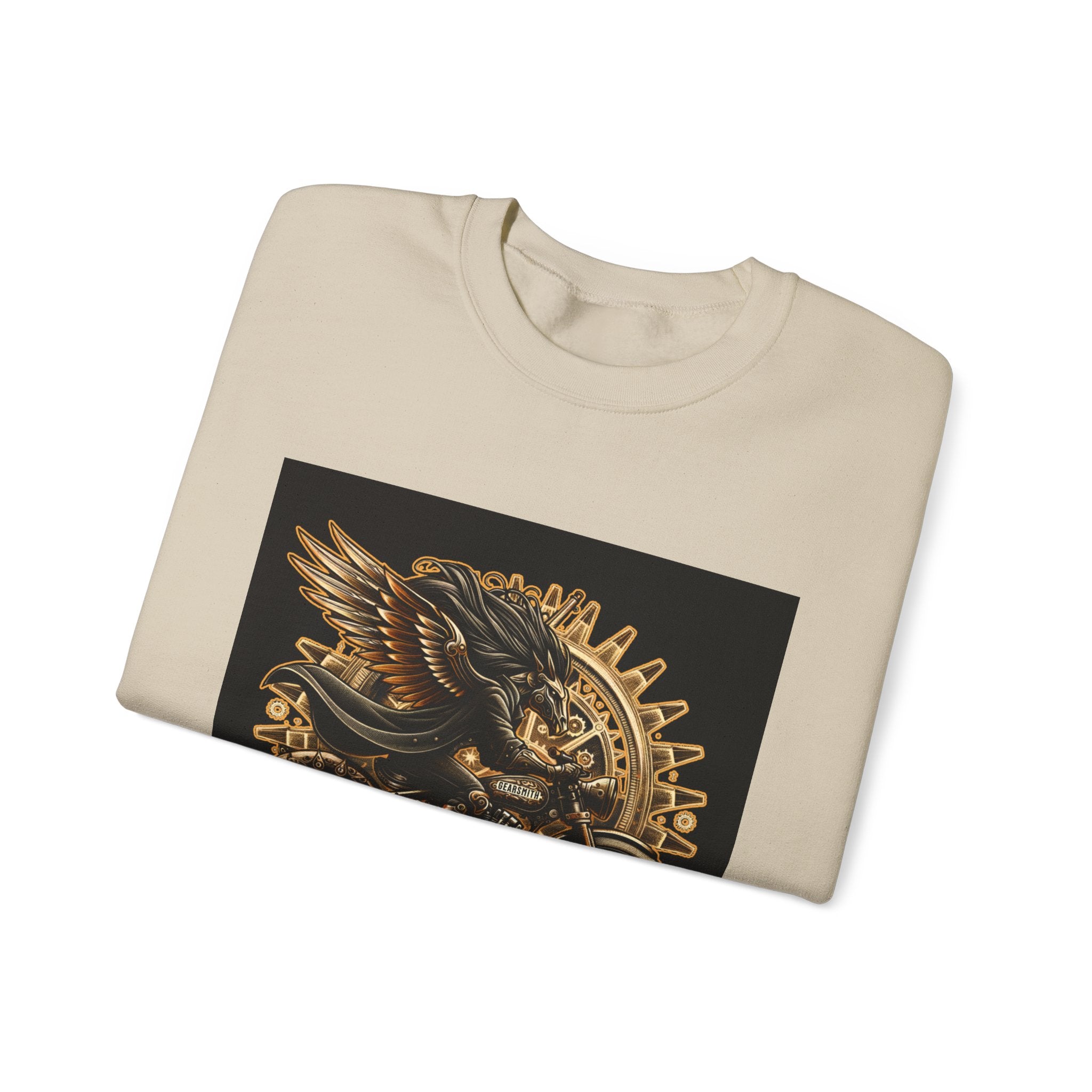 Motorcycle Eagle Crewneck Sweatshirt – "Liberty Rider" Vintage Biker Graphic