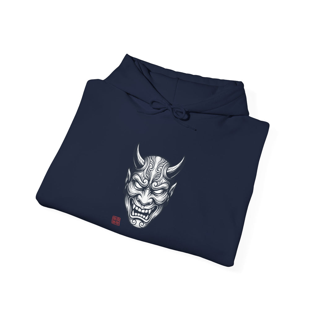 Hannya Mask Hoodie | Traditional Tattoo-Inspired, Vintage Flash Style