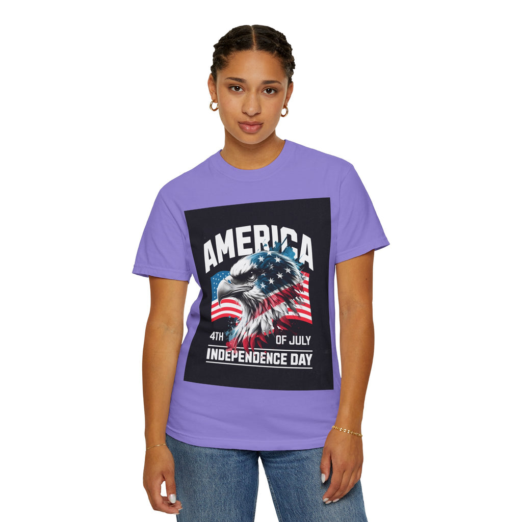 Independence Day T-shirt — 'America' Eagle Flag 4th of July Tee