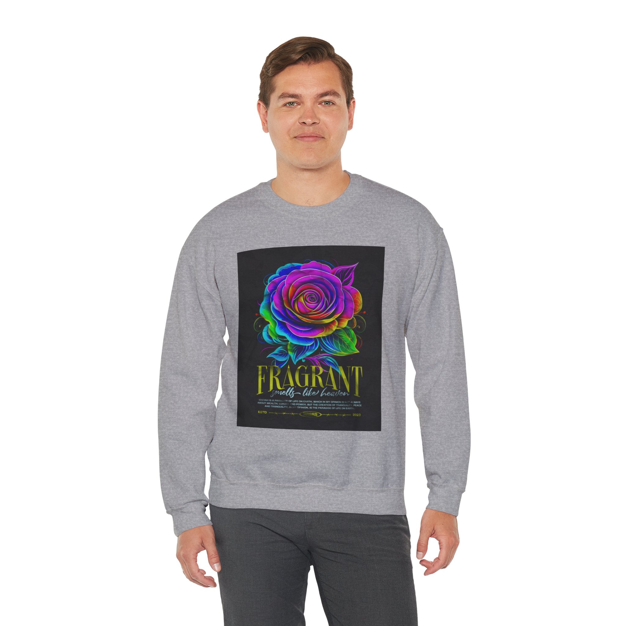 Fluorescent Rose “Fragrant” Crewneck Sweatshirt