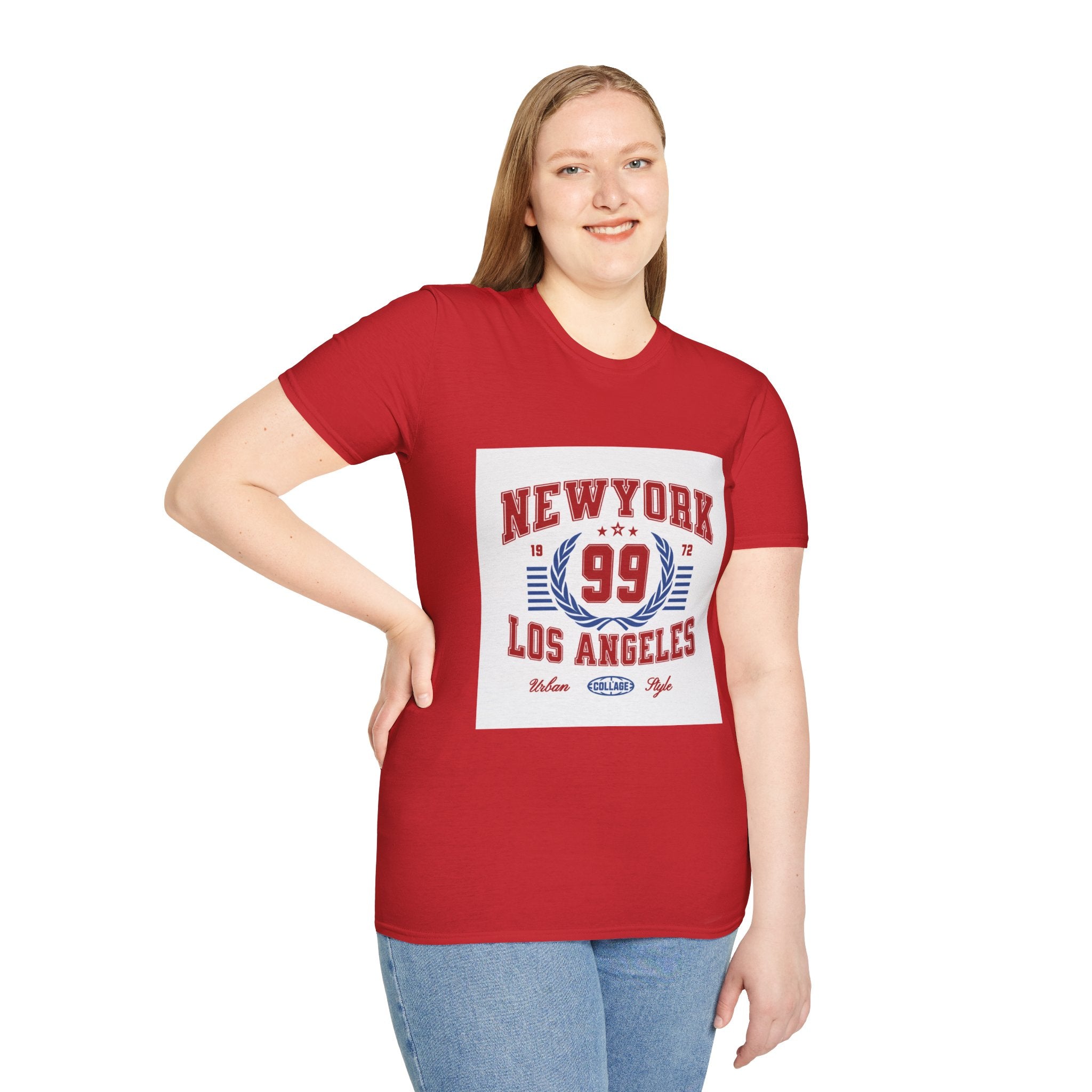 New York 99 Vintage Sports Tee — Collegiate Graphic T-Shirt