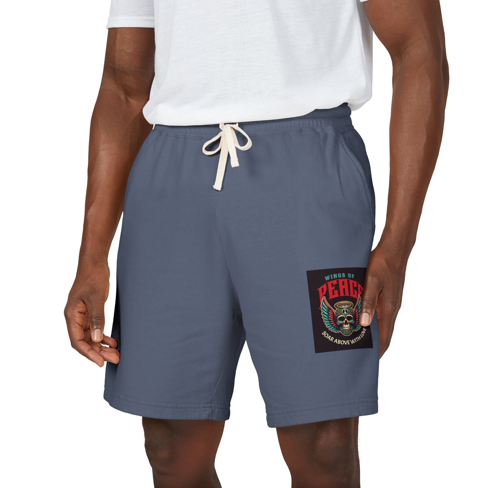 Fleece Sweat Shorts — 'House of Perks' Vintage Patch Lounge Shorts