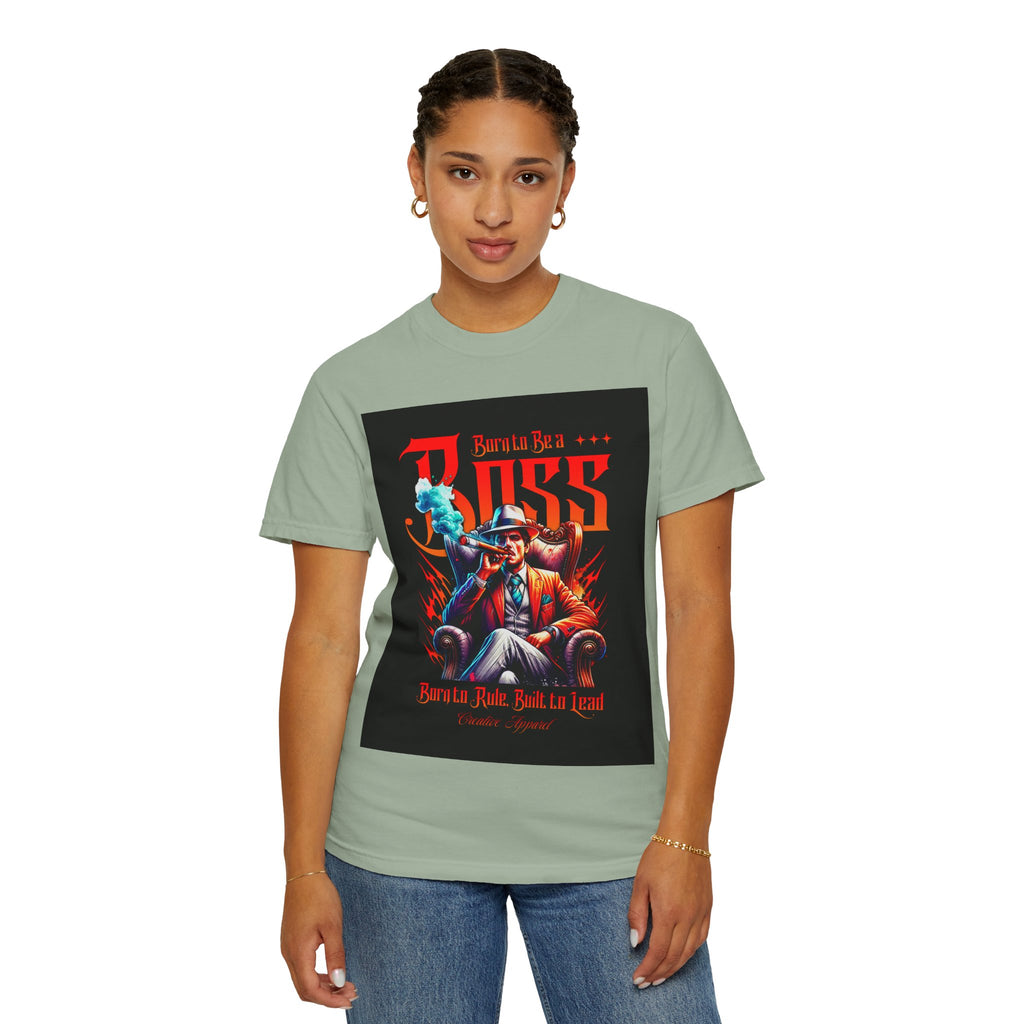Boss Vintage Graphic T-Shirt — "Born to Be a Boss" Retro Mafia Design