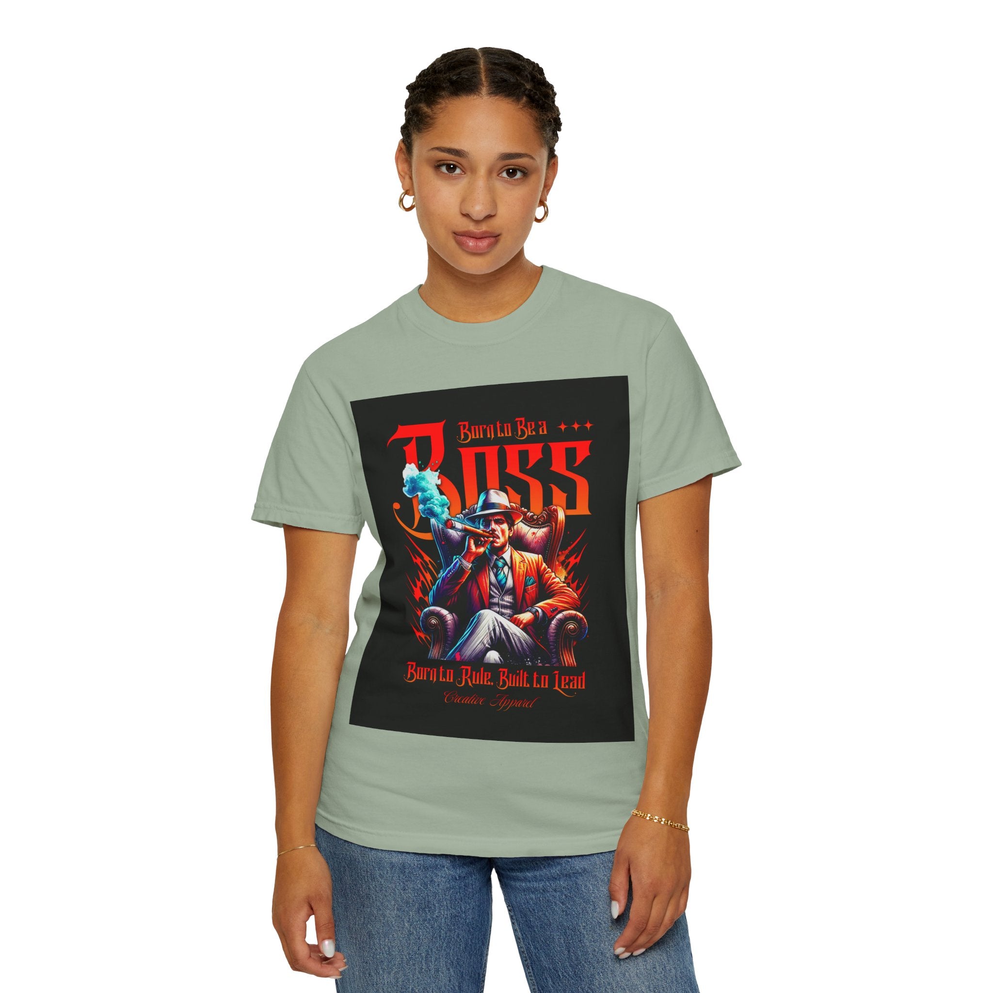 Boss Vintage Graphic T-Shirt — "Born to Be a Boss" Retro Mafia Design