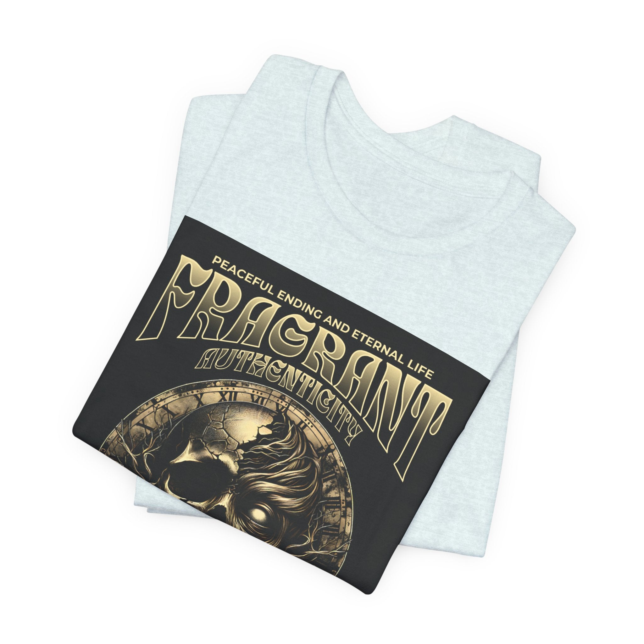 Skull & Roses Graphic Tee — "Fragrant" Vintage Gothic Band Shirt