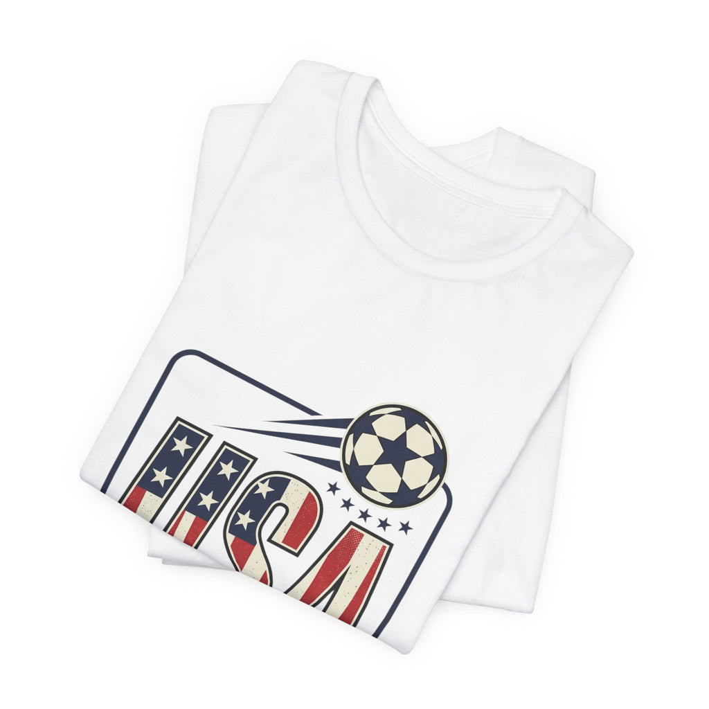 USA Soccer Tee | American Flag Colors, National Pride Shirt
