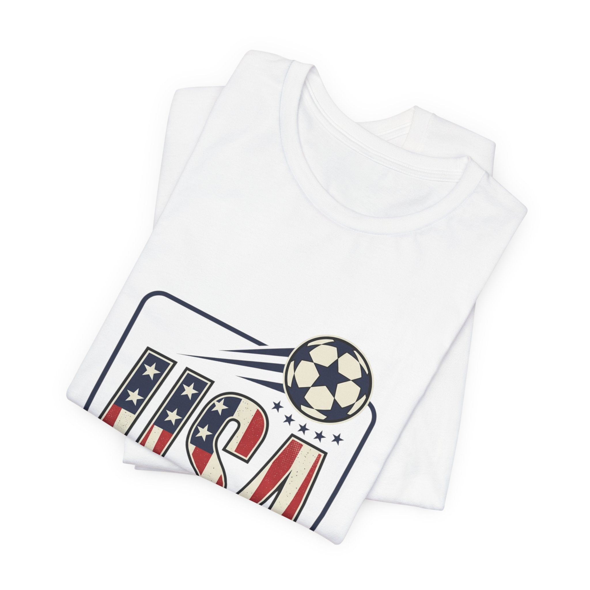 USA Soccer Tee | American Flag Colors, National Pride Shirt