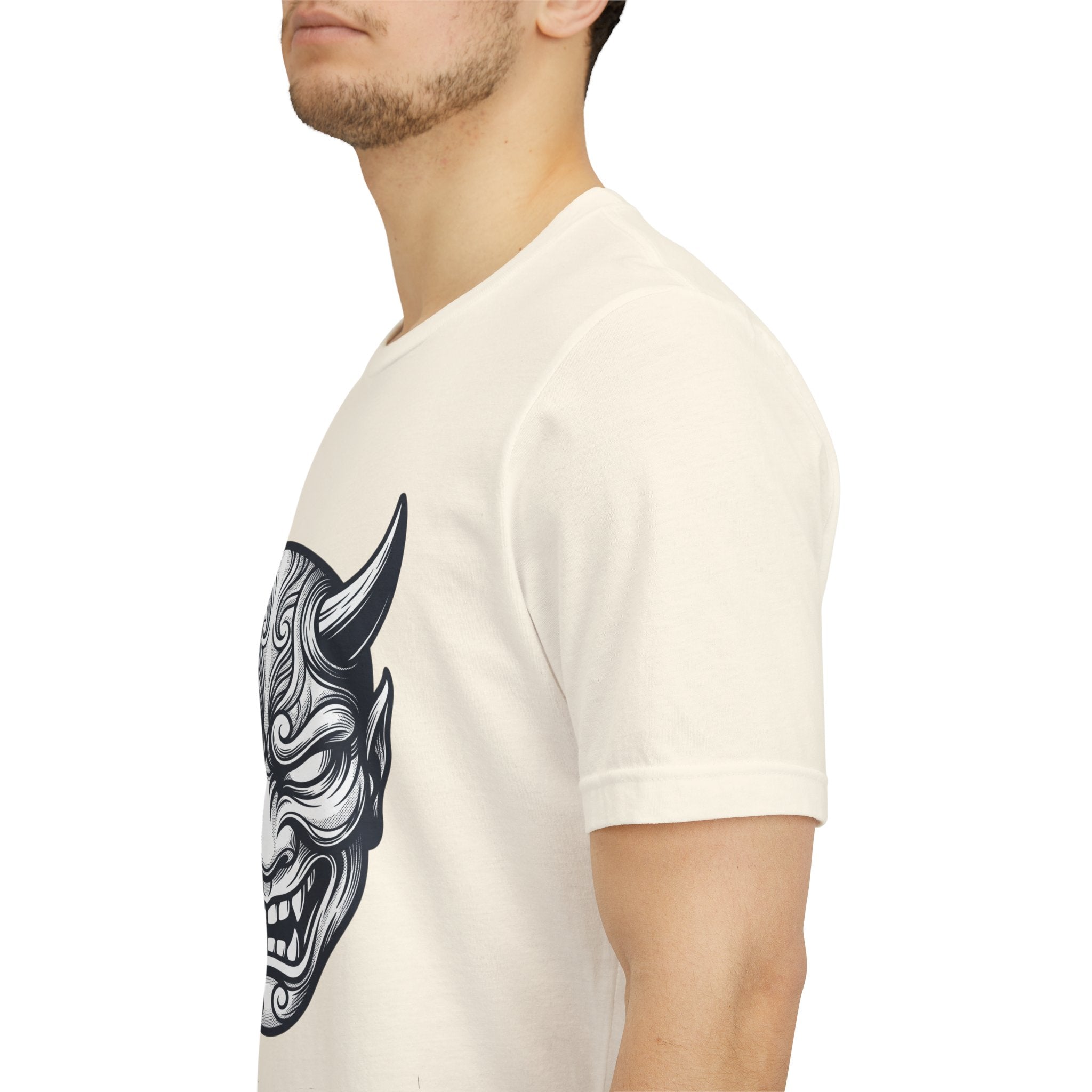 Demon Hannya Mask T‑Shirt — Japanese Oni Tattoo Graphic Tee