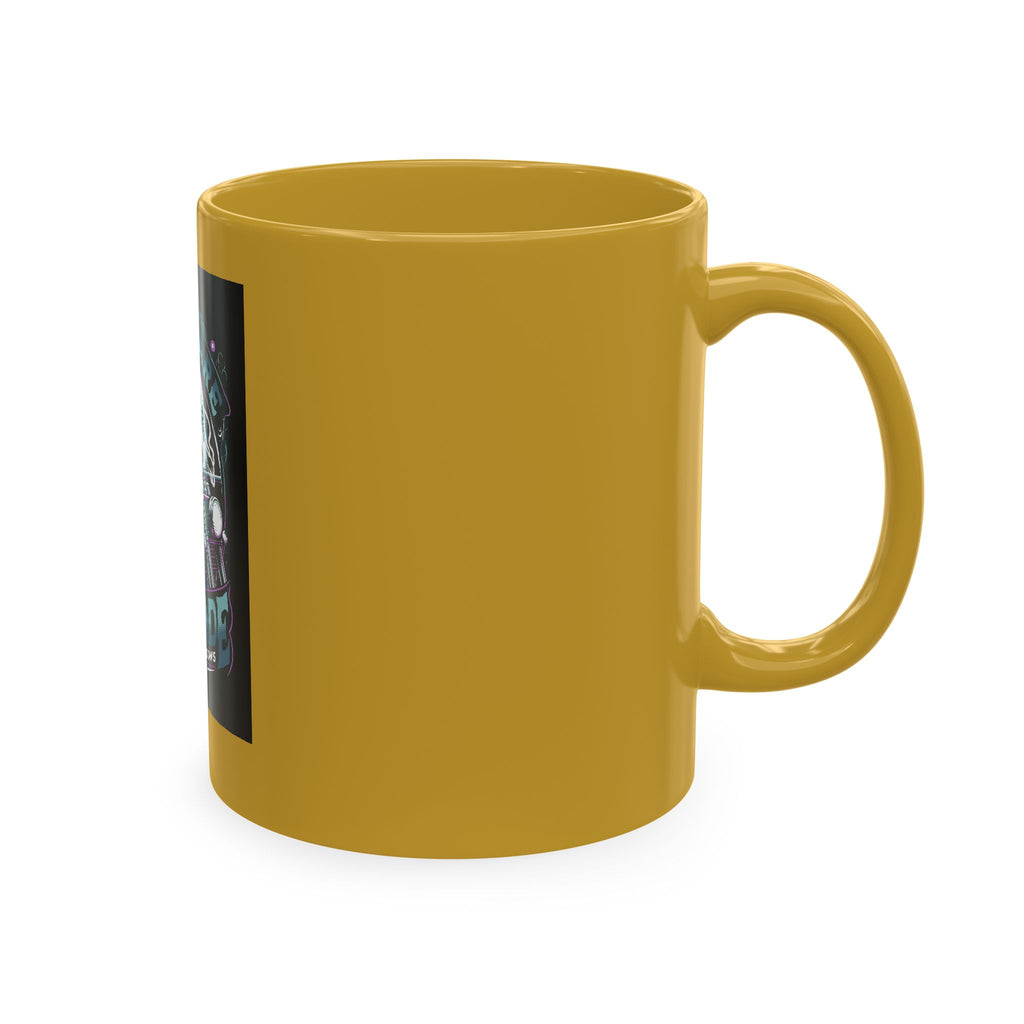 Nightmare Renegade Ceramic Mug — Grim Reaper Biker "King of the Shadows" Coffee Cup