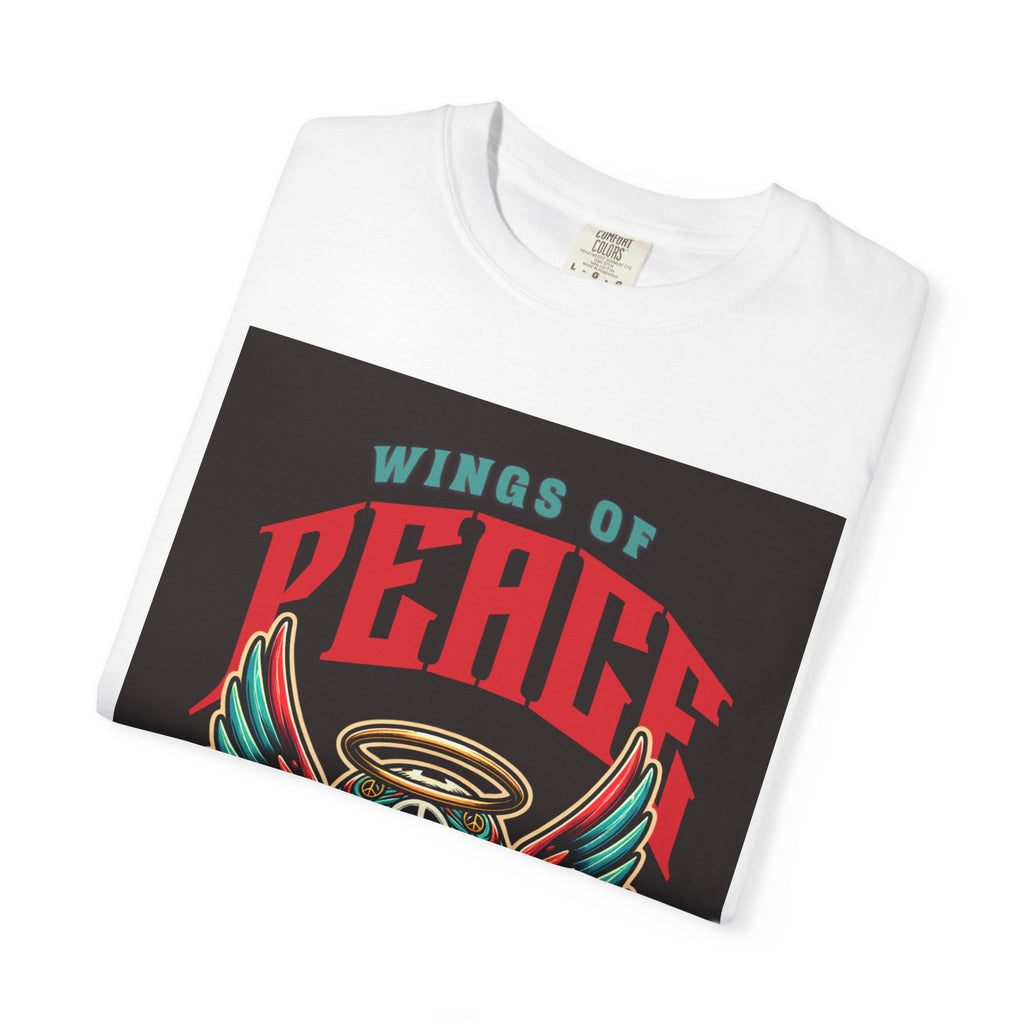 Wings of Peace Skull T-Shirt — "Soar Above With Love" Vintage Graphic Tee