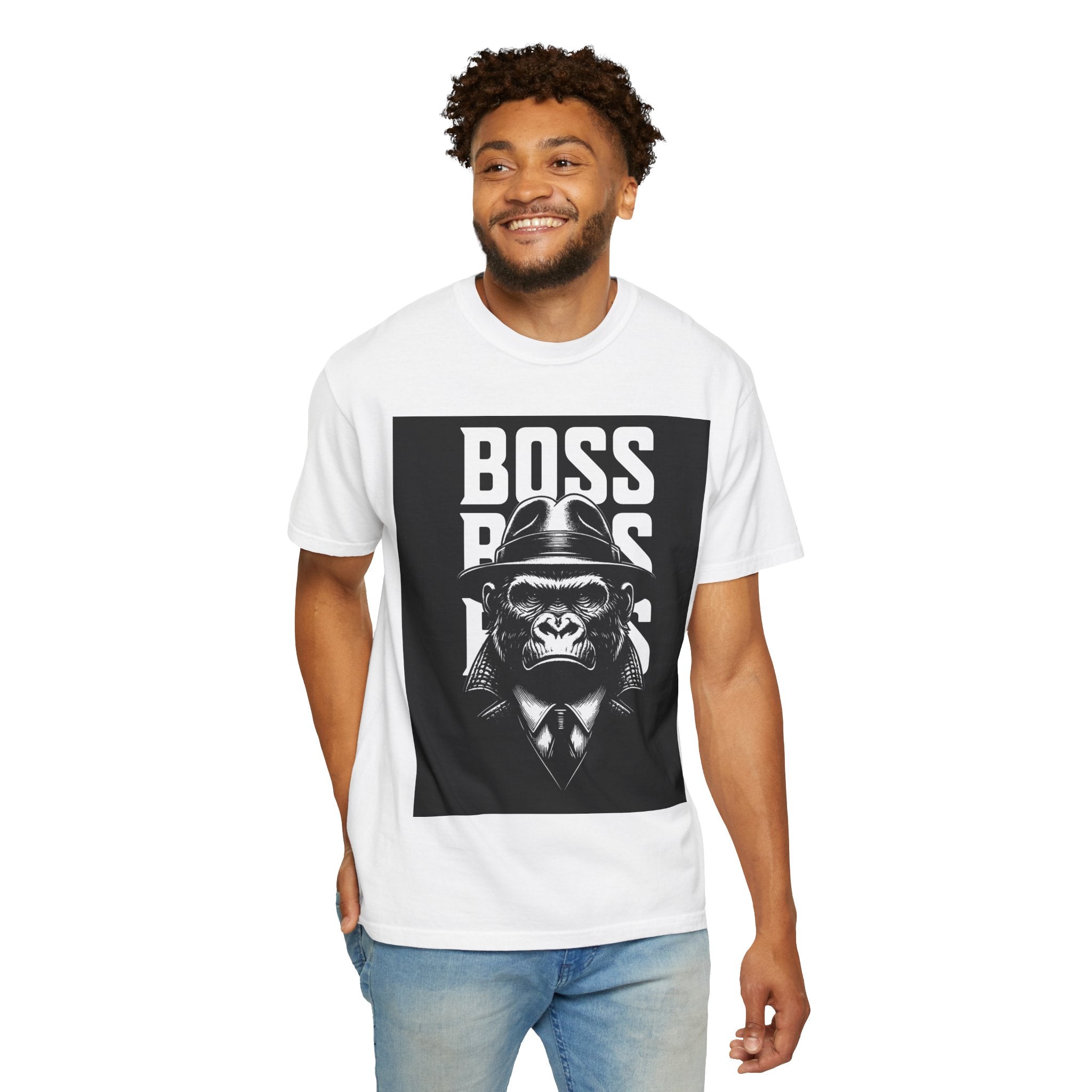 Boss Ape T-Shirt — Graphic "BOSS" Monkey Suit Tee