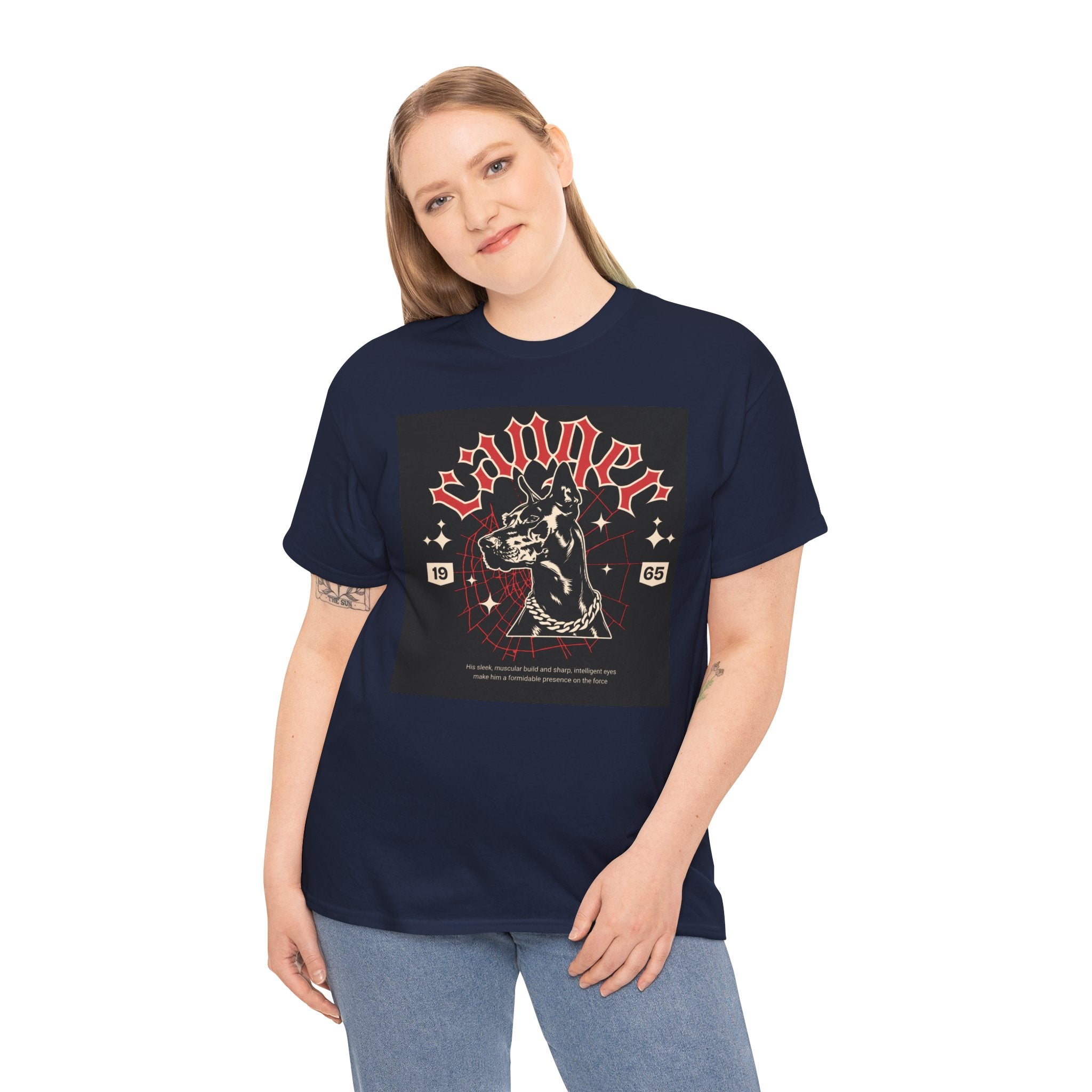 Vintage Gothic Cat Tee — 'Witchery' Retro Occult Graphic T-Shirt