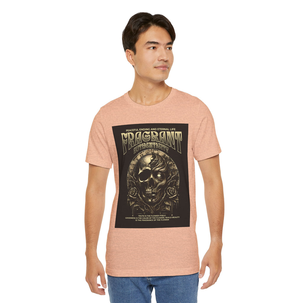 Skull & Roses Graphic Tee — "Fragrant" Vintage Gothic Band Shirt