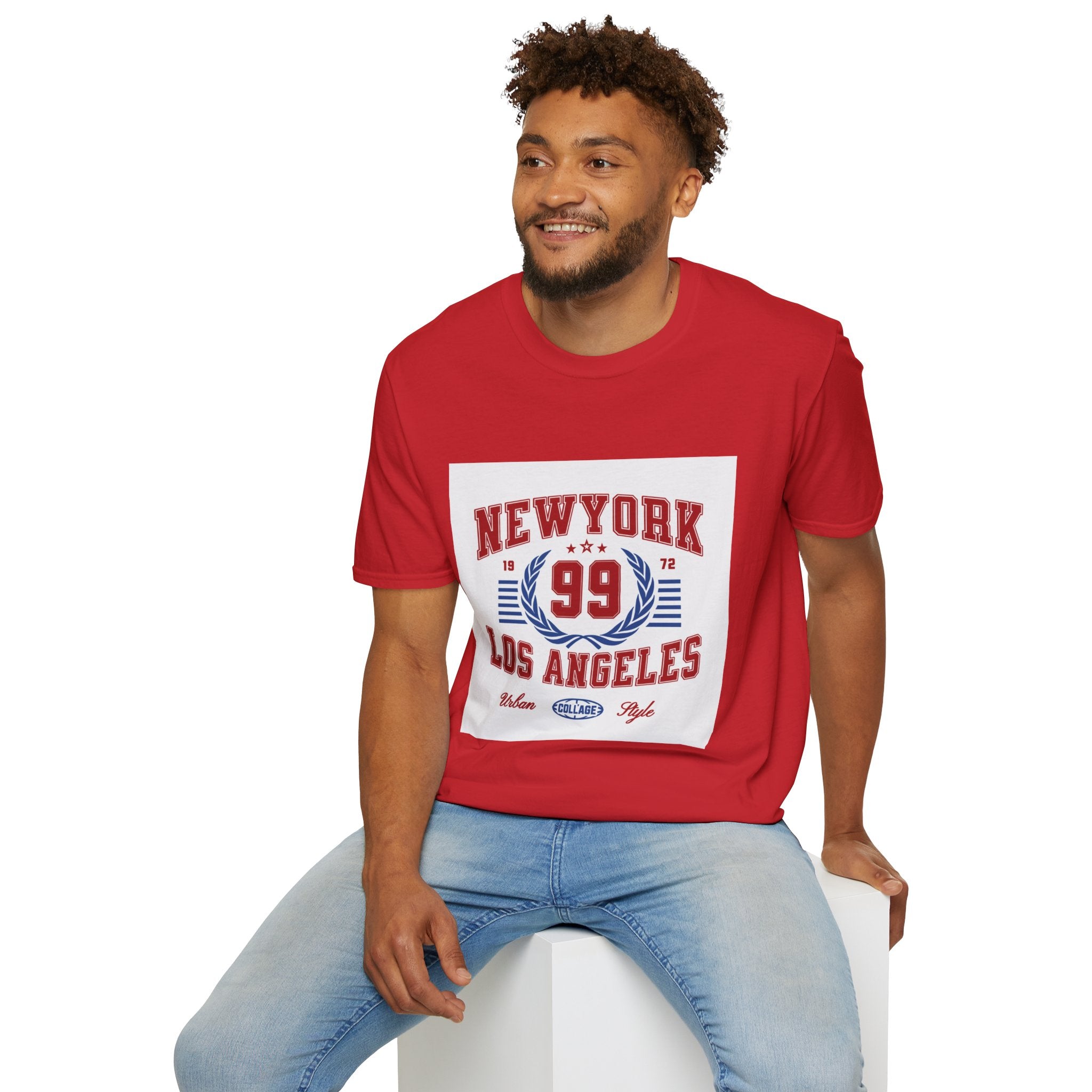 New York 99 Vintage Sports Tee — Collegiate Graphic T-Shirt