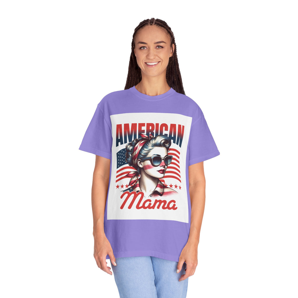 American Mama T‑Shirt — Vintage Patriotic Mom Tee