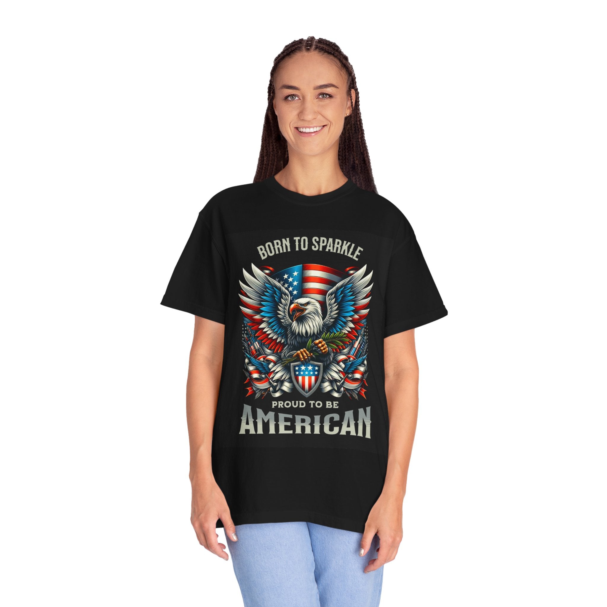 Born to Sparkle Proud to Be American T-Shirt