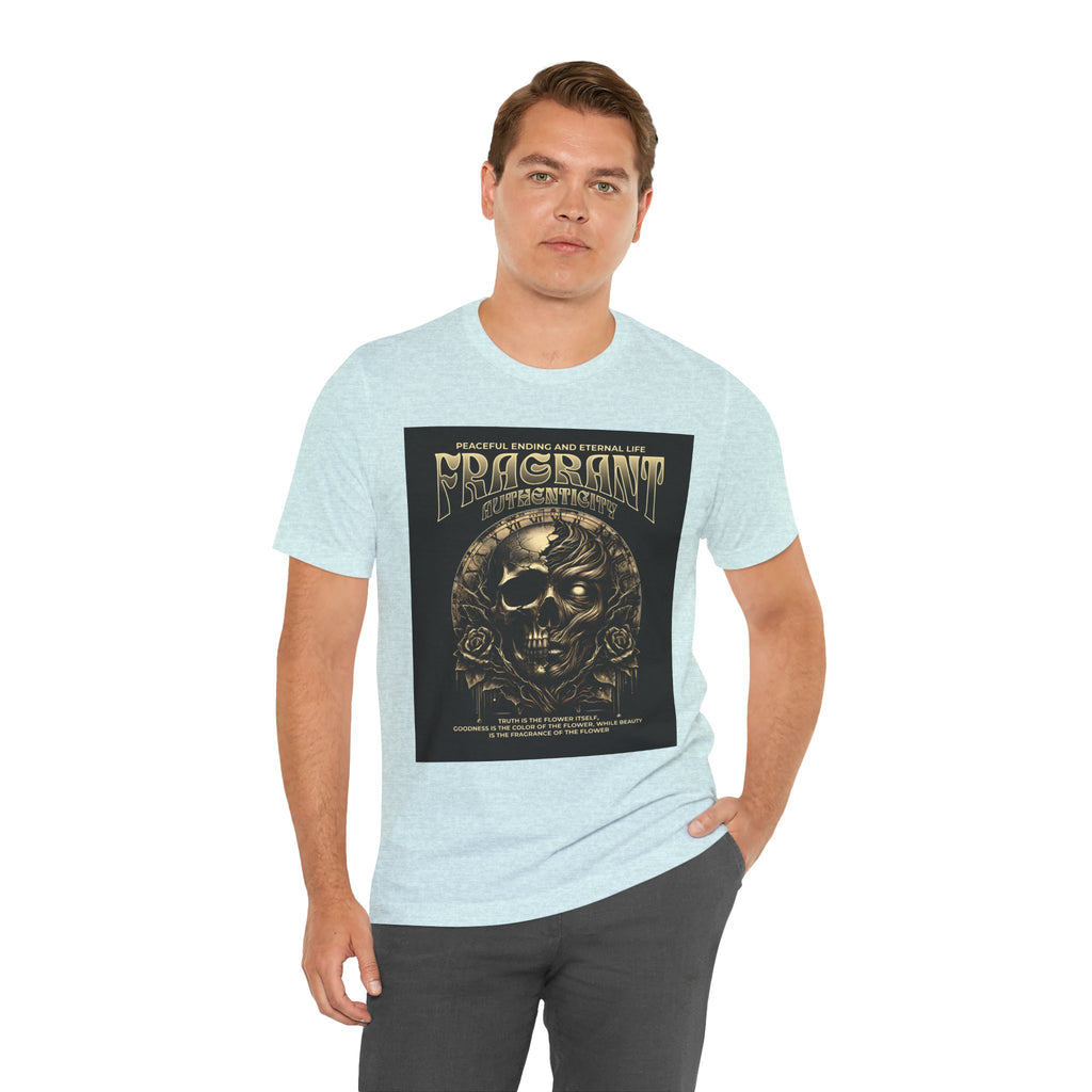 Skull & Roses Graphic Tee — "Fragrant" Vintage Gothic Band Shirt