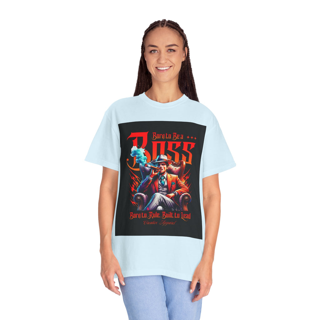 Boss Vintage Graphic T-Shirt — "Born to Be a Boss" Retro Mafia Design