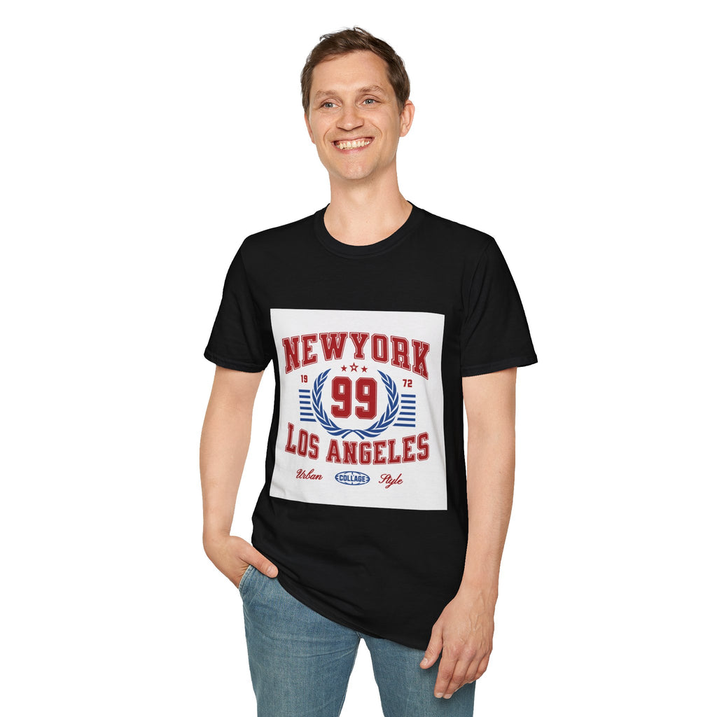 New York 99 Vintage Sports Tee — Collegiate Graphic T-Shirt