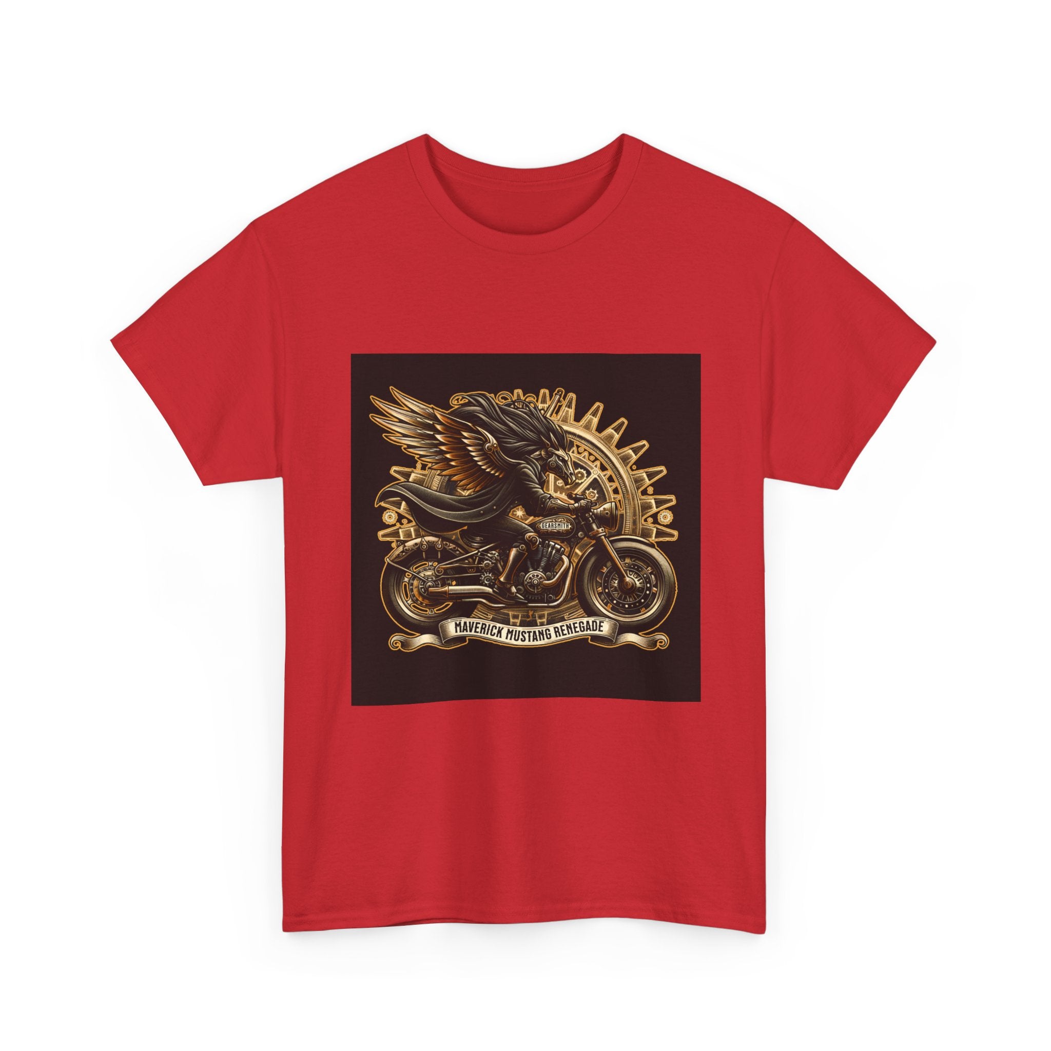 Vintage Winged Motorcycle Tee — "Ride Forever, Ride Free" Biker T-Shirt