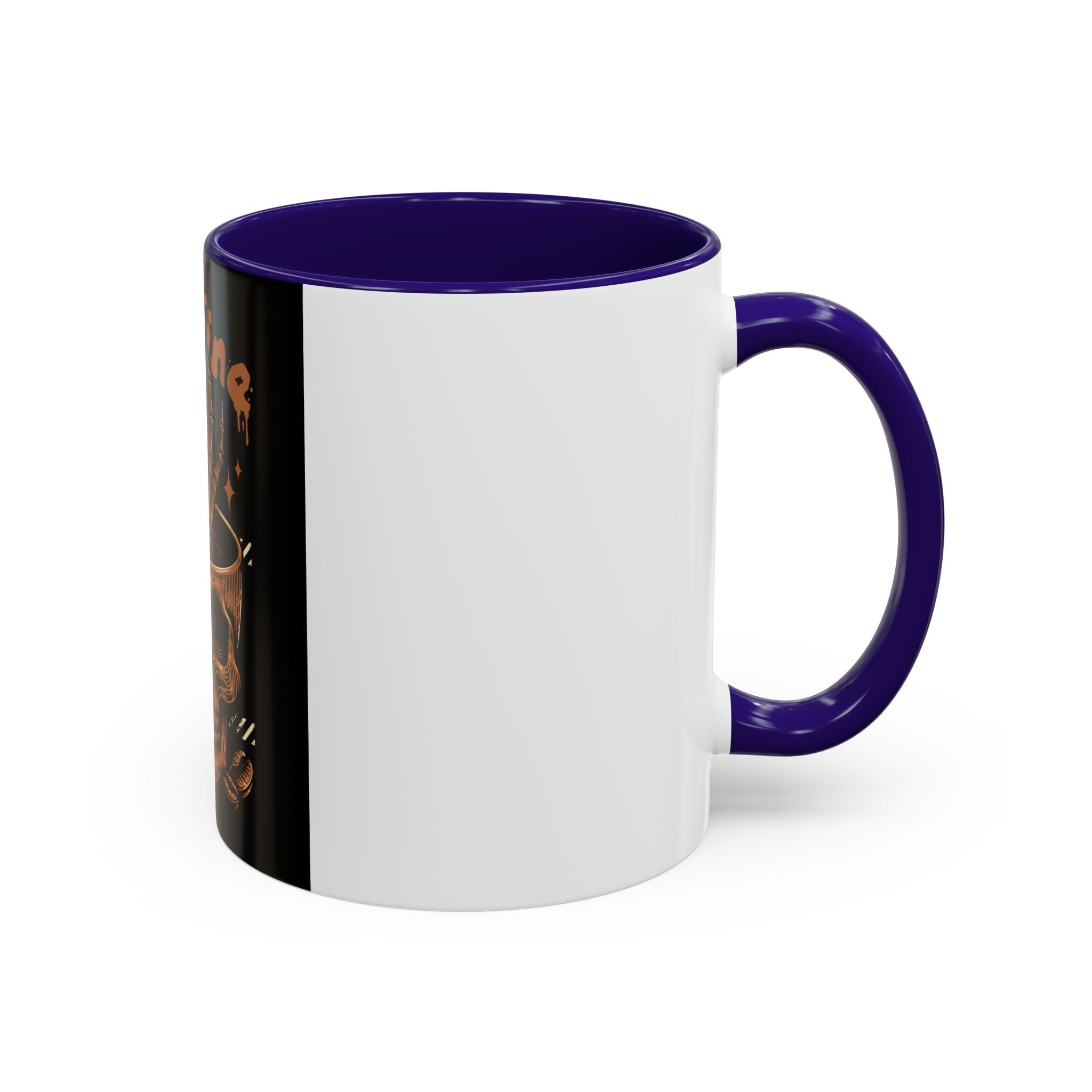Skull Coffee Mug – "I'm Fine Just Need Coffee" Gothic Ceramic Mug