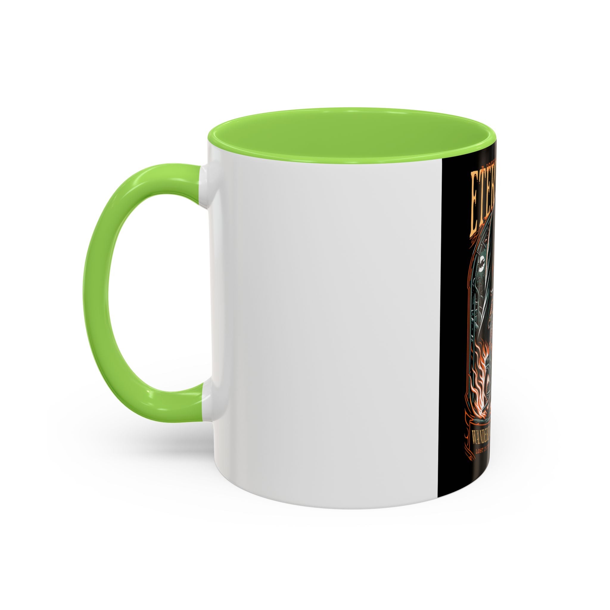 Eternal Exile Skull Biker Mug — Gothic Motorcycle Coffee Cup (11oz/15oz)