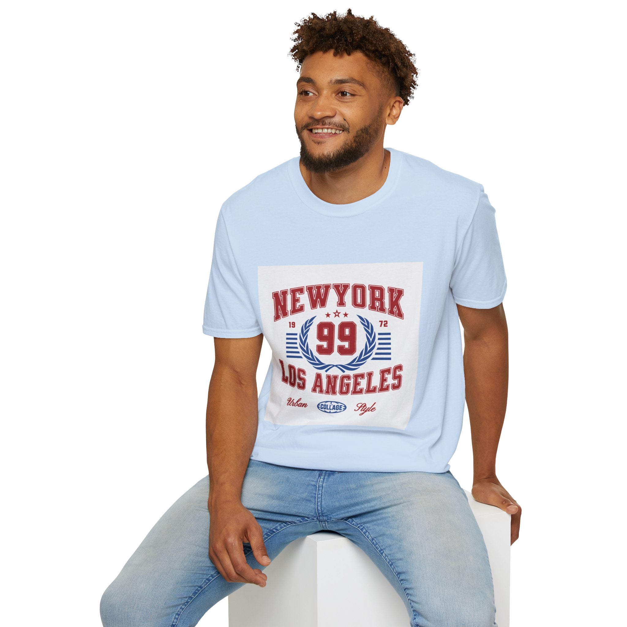 New York 99 Vintage Sports Tee — Collegiate Graphic T-Shirt