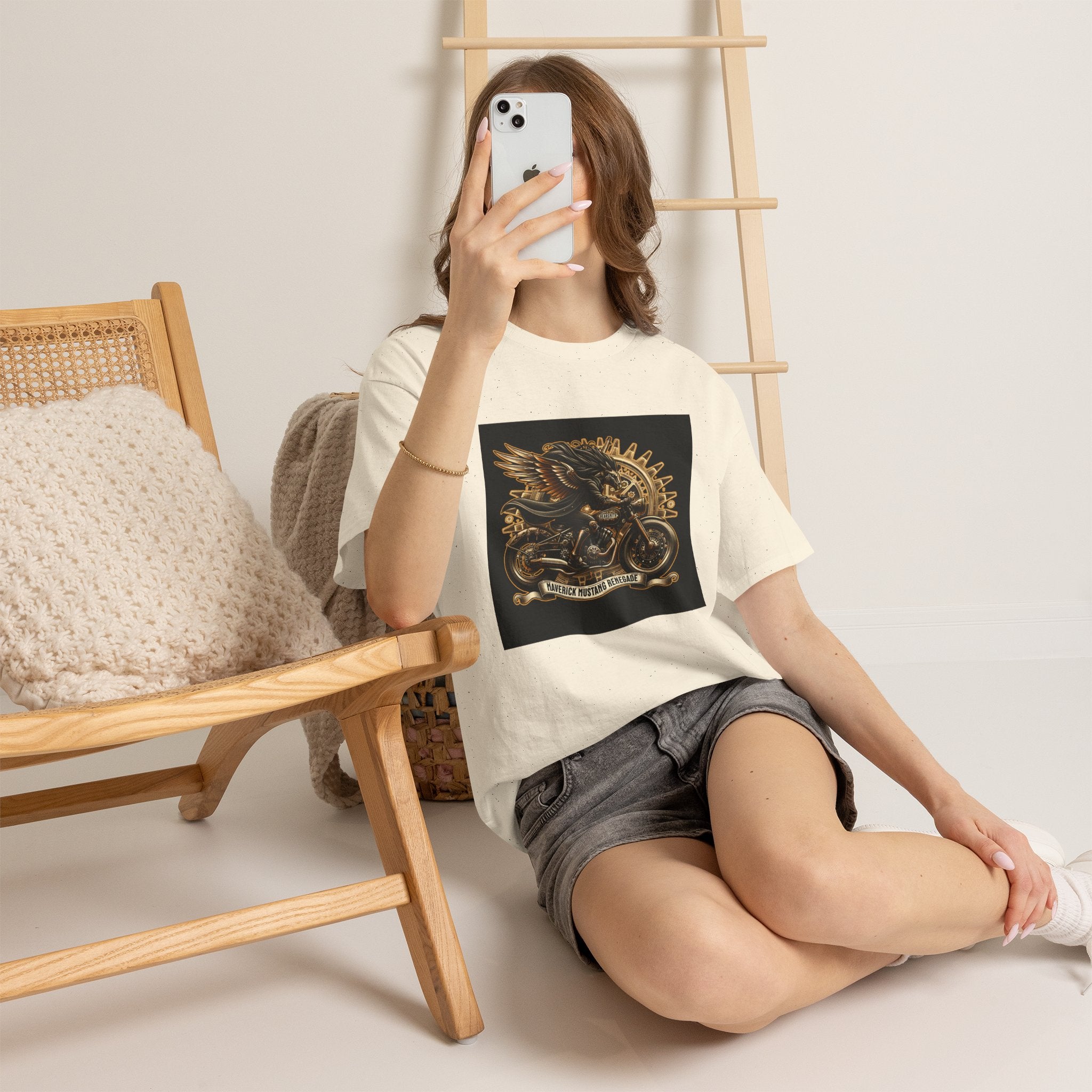 Vintage Winged Motorcycle Tee — "Ride Forever, Ride Free" Biker T-Shirt