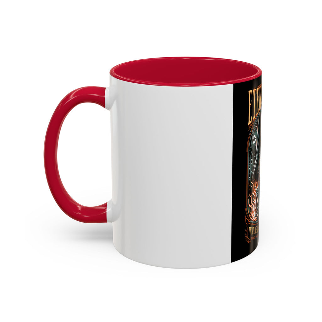 Eternal Exile Skull Biker Mug — Gothic Motorcycle Coffee Cup (11oz/15oz)