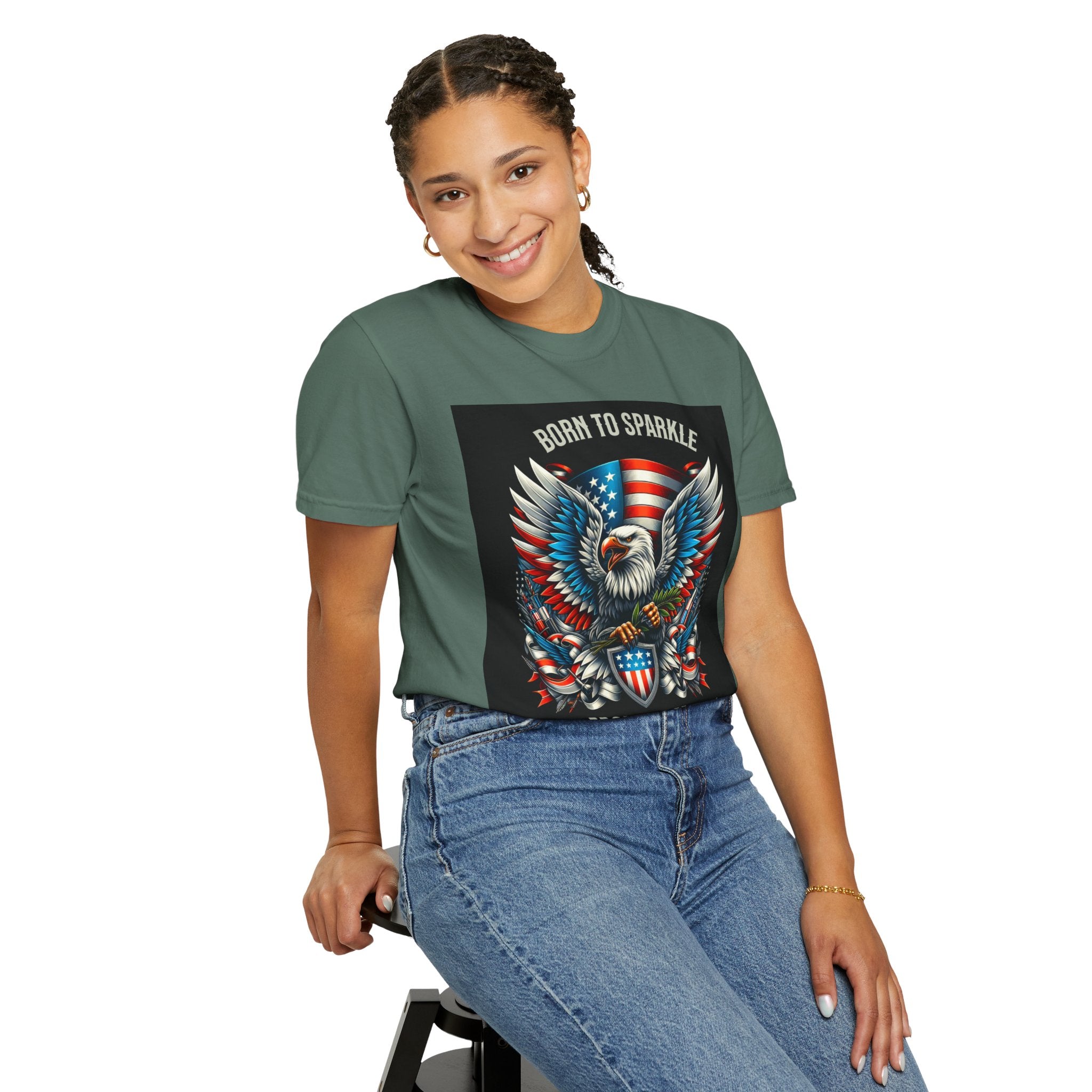Born to Sparkle Proud to Be American T-Shirt